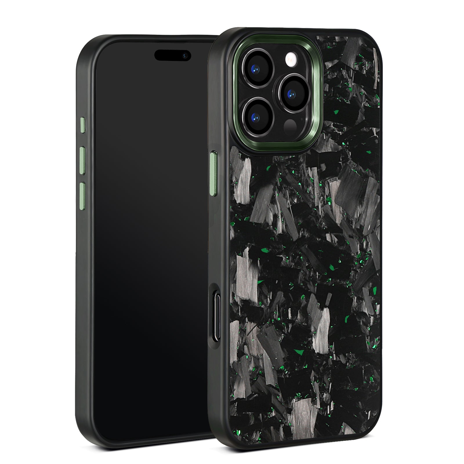 Green Forged Carbon Phone Case