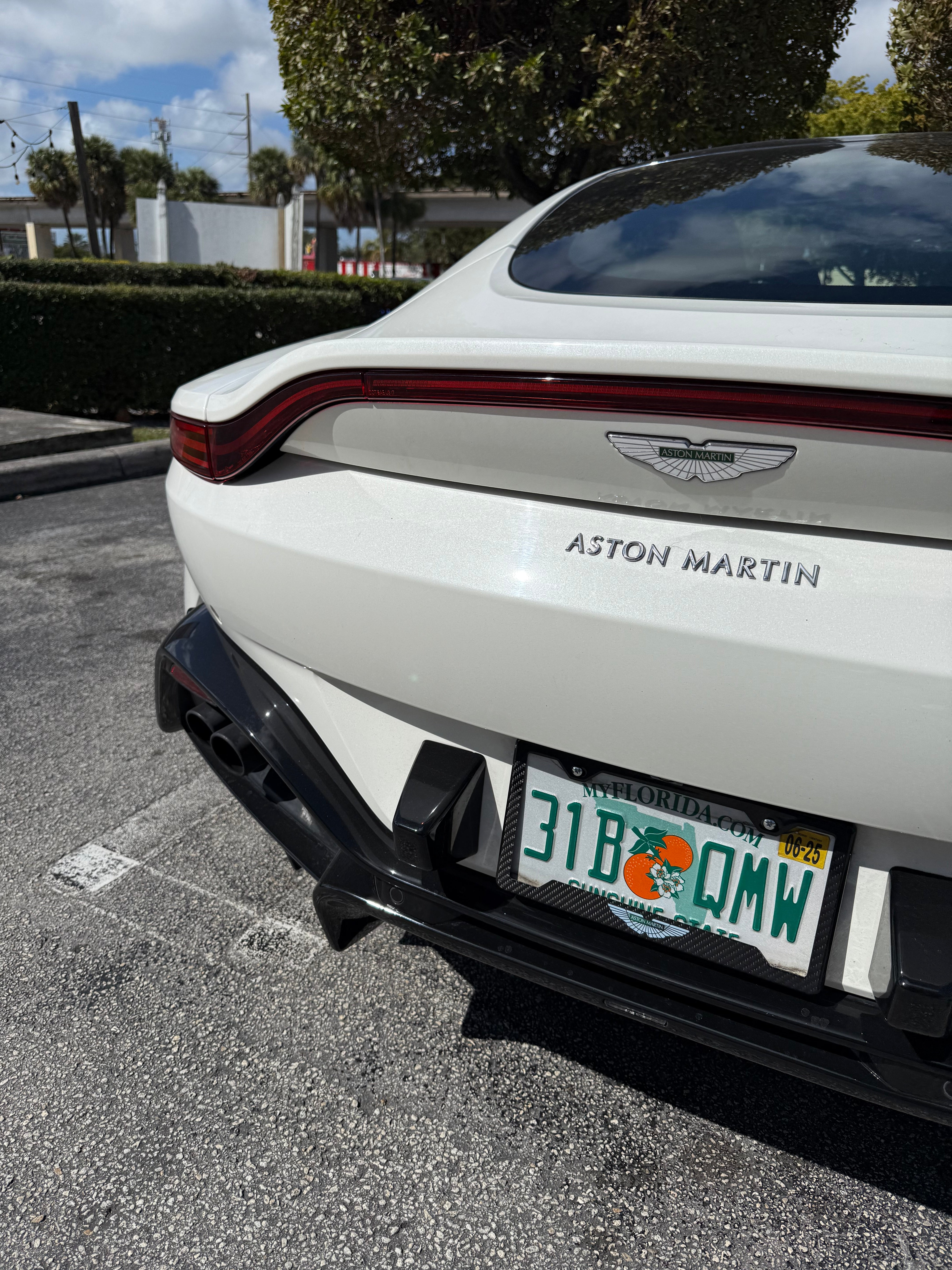 Aston Martin Carbon Fiber Plate Frame