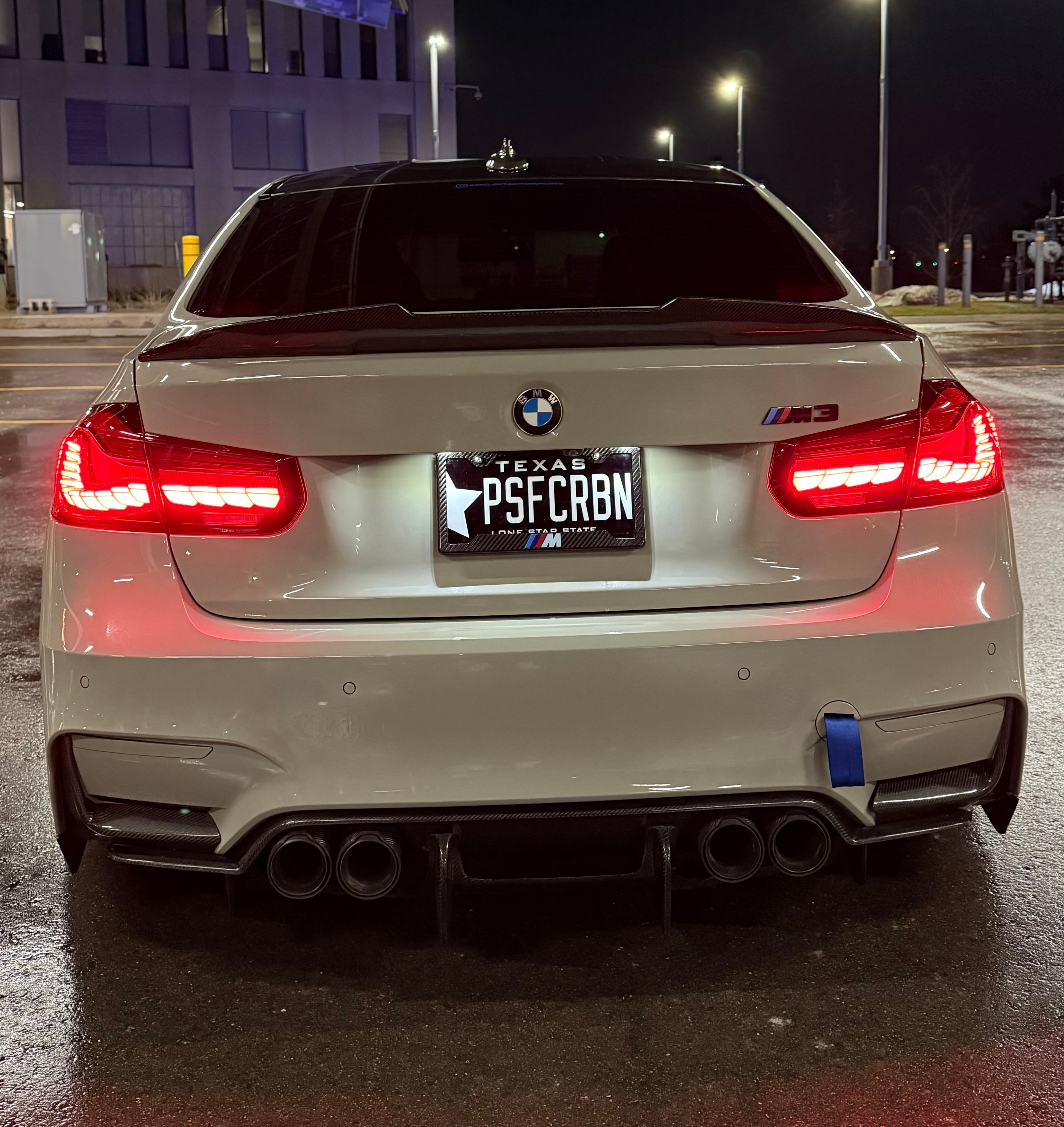 BMW M Carbon Fiber Plate Frame