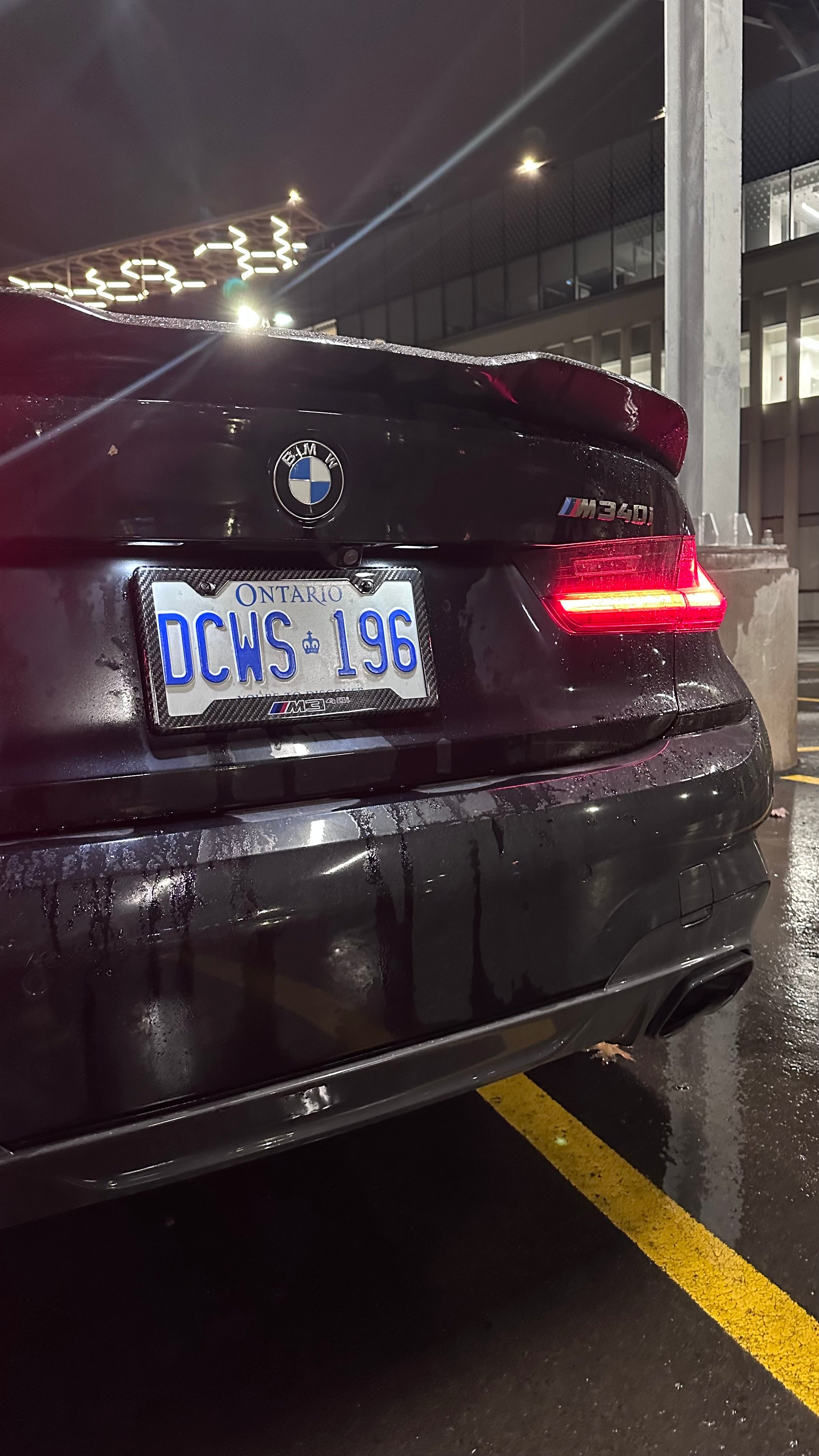 M340i Carbon Fiber Plate Frame