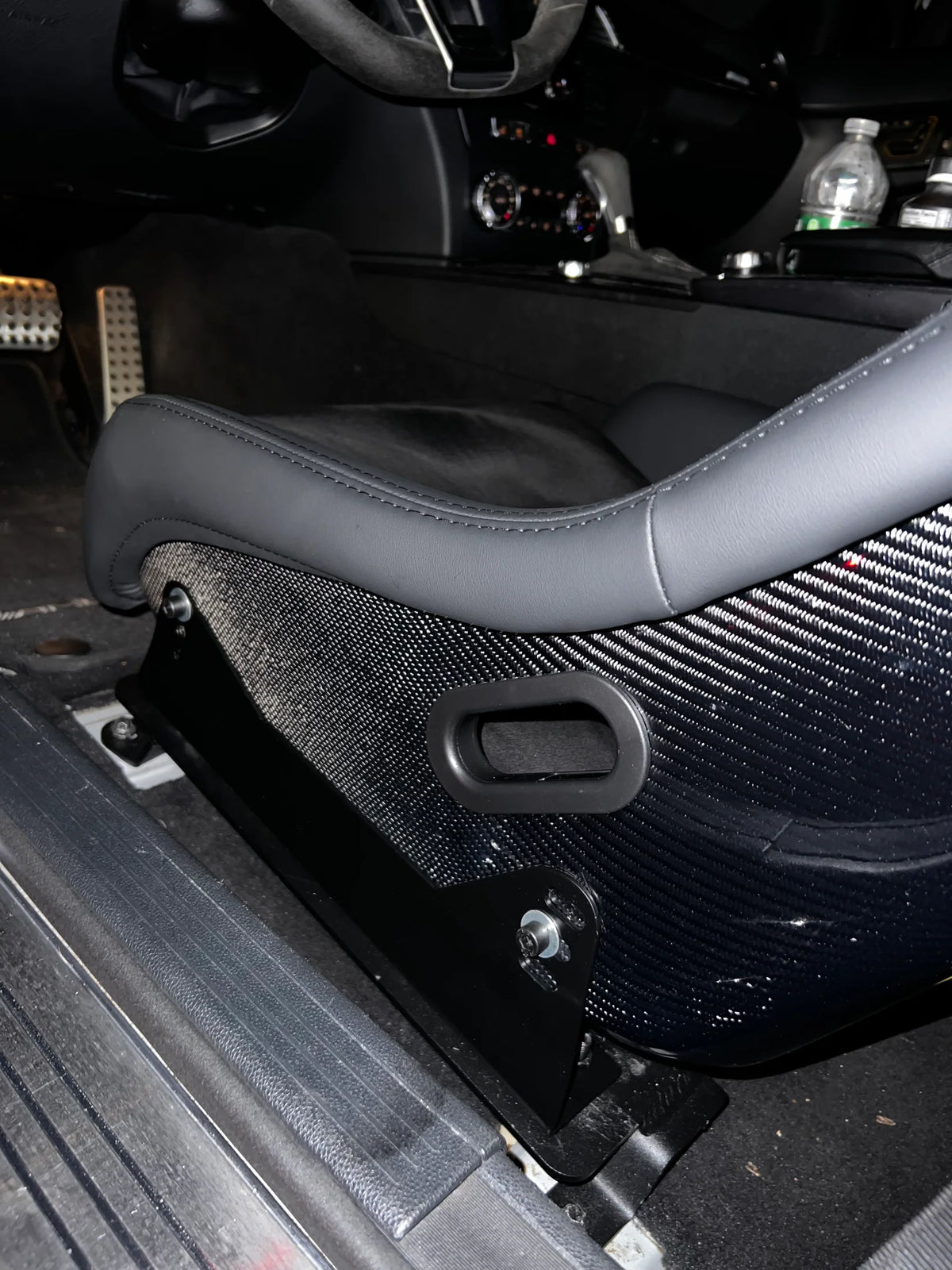 Puerto Rico carbon fiber plate frame close-up