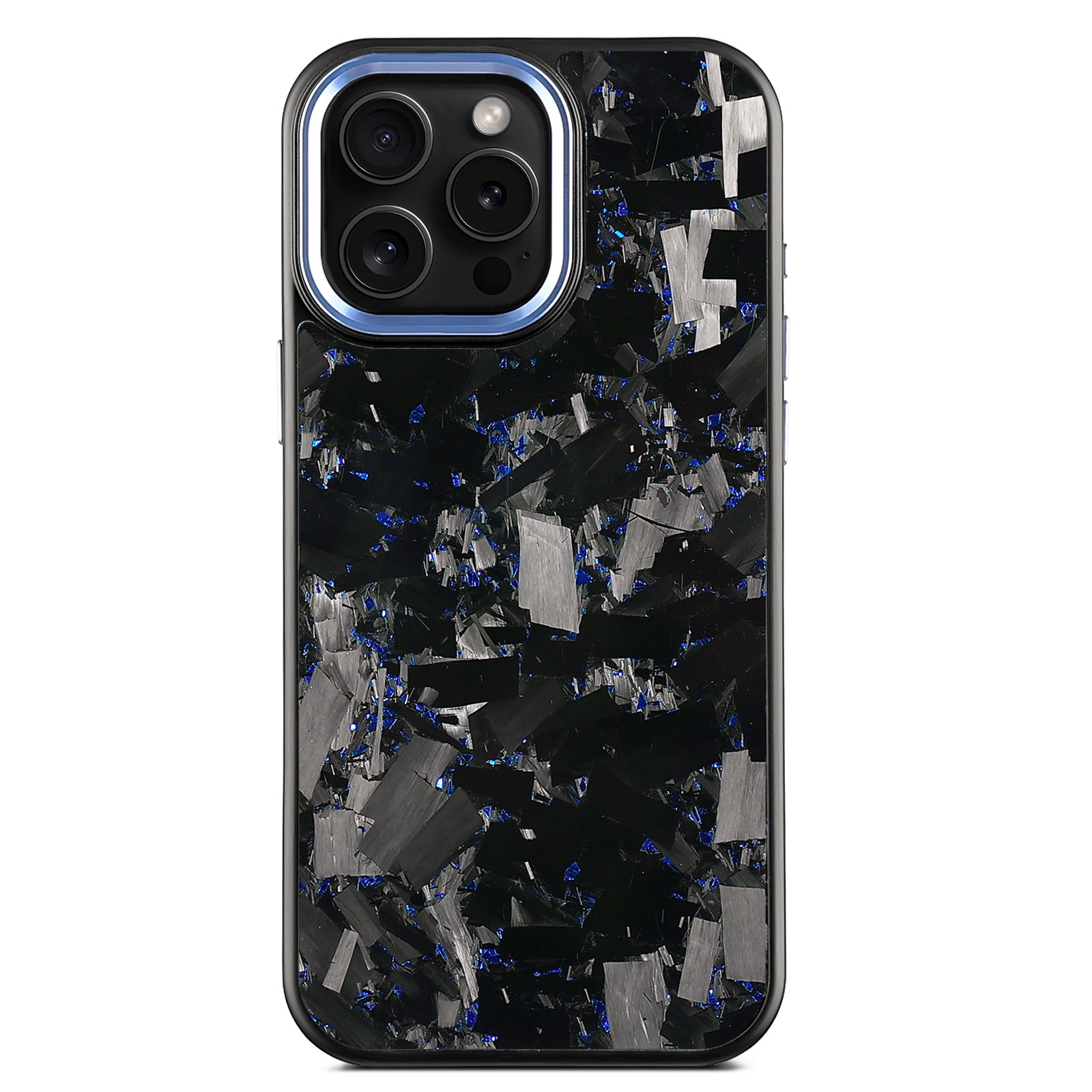 Blue Forged Carbon Phone Case