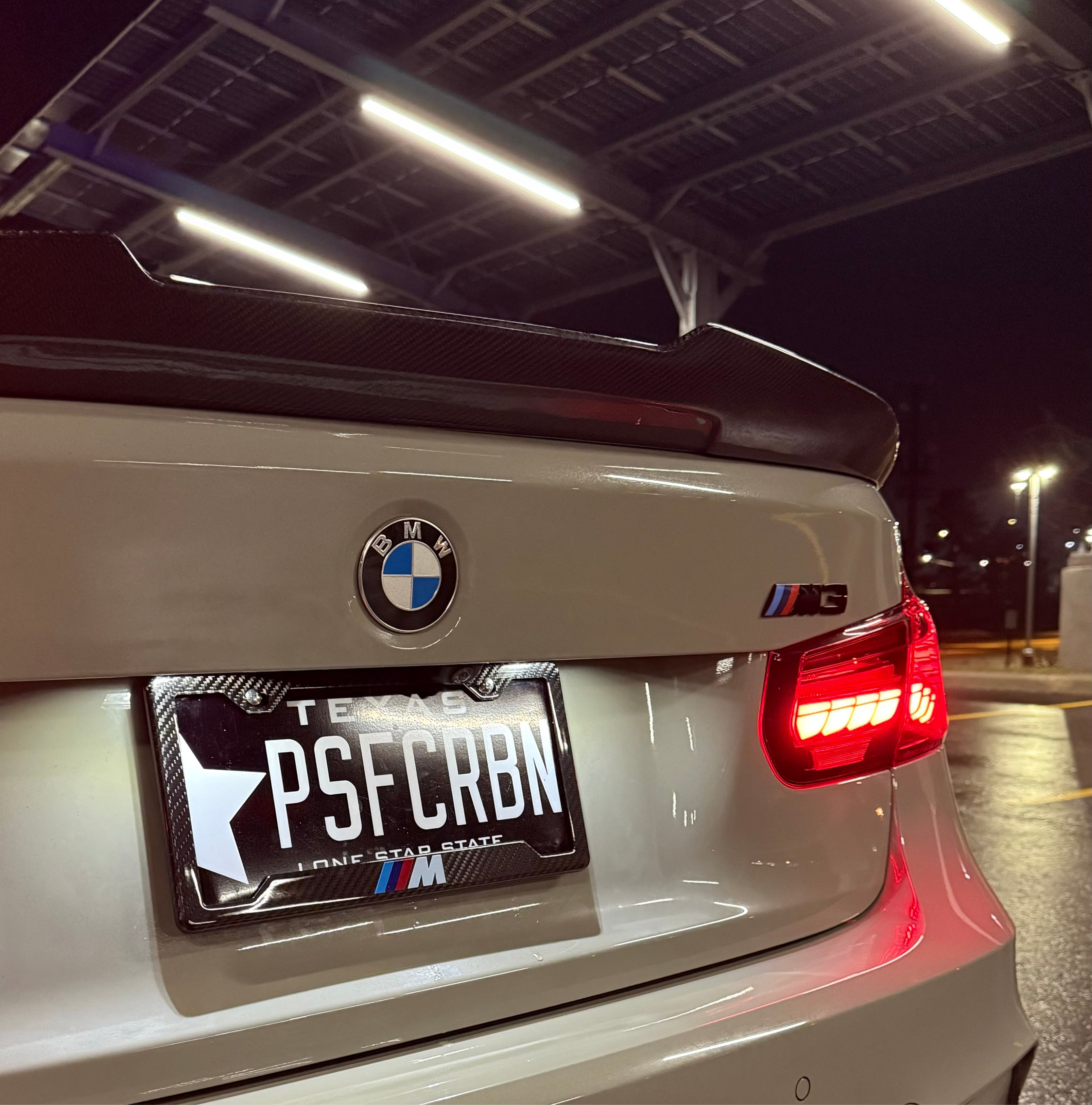 BMW M Carbon Fiber Plate Frame