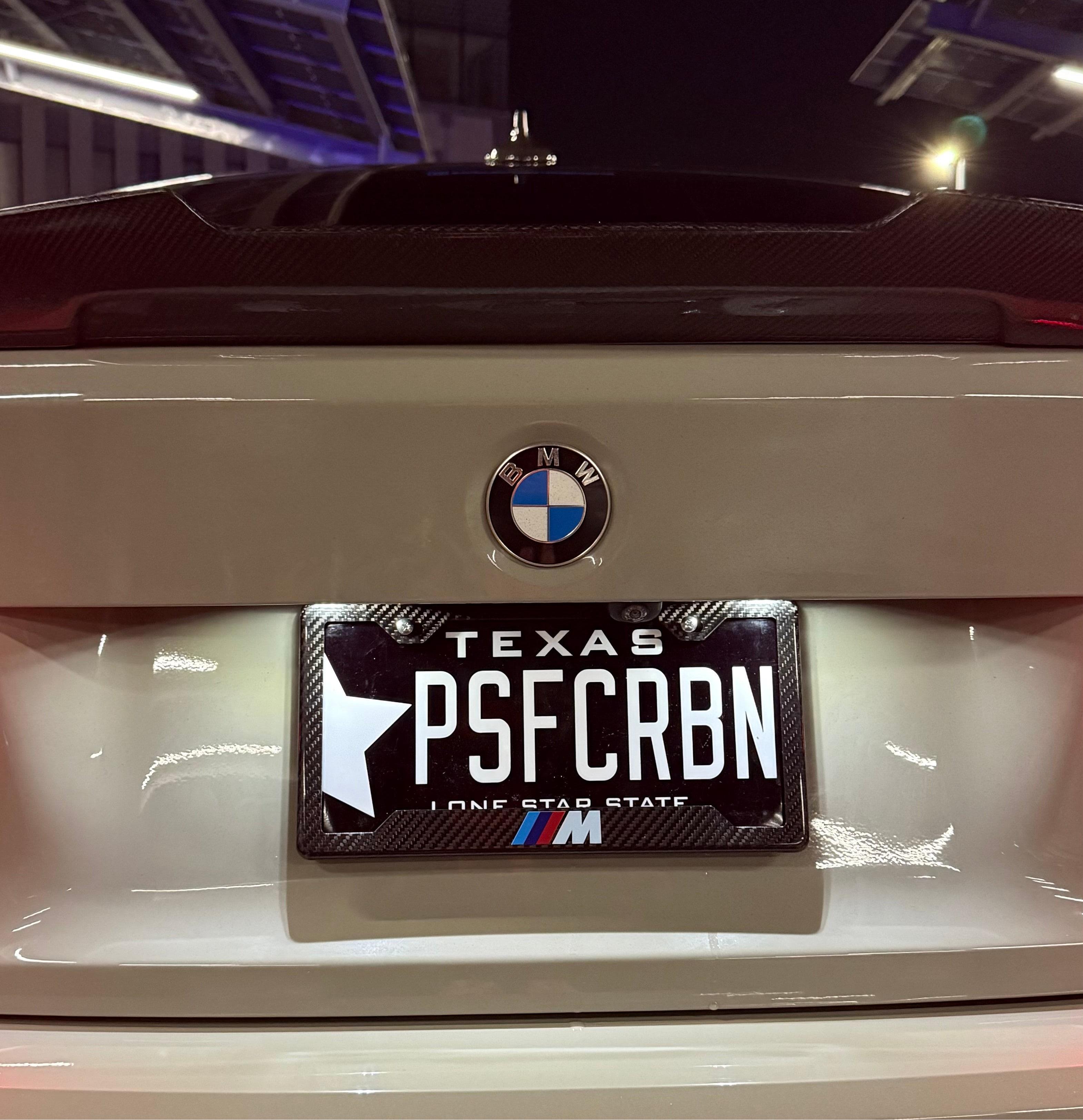 BMW M Carbon Fiber Plate Frame