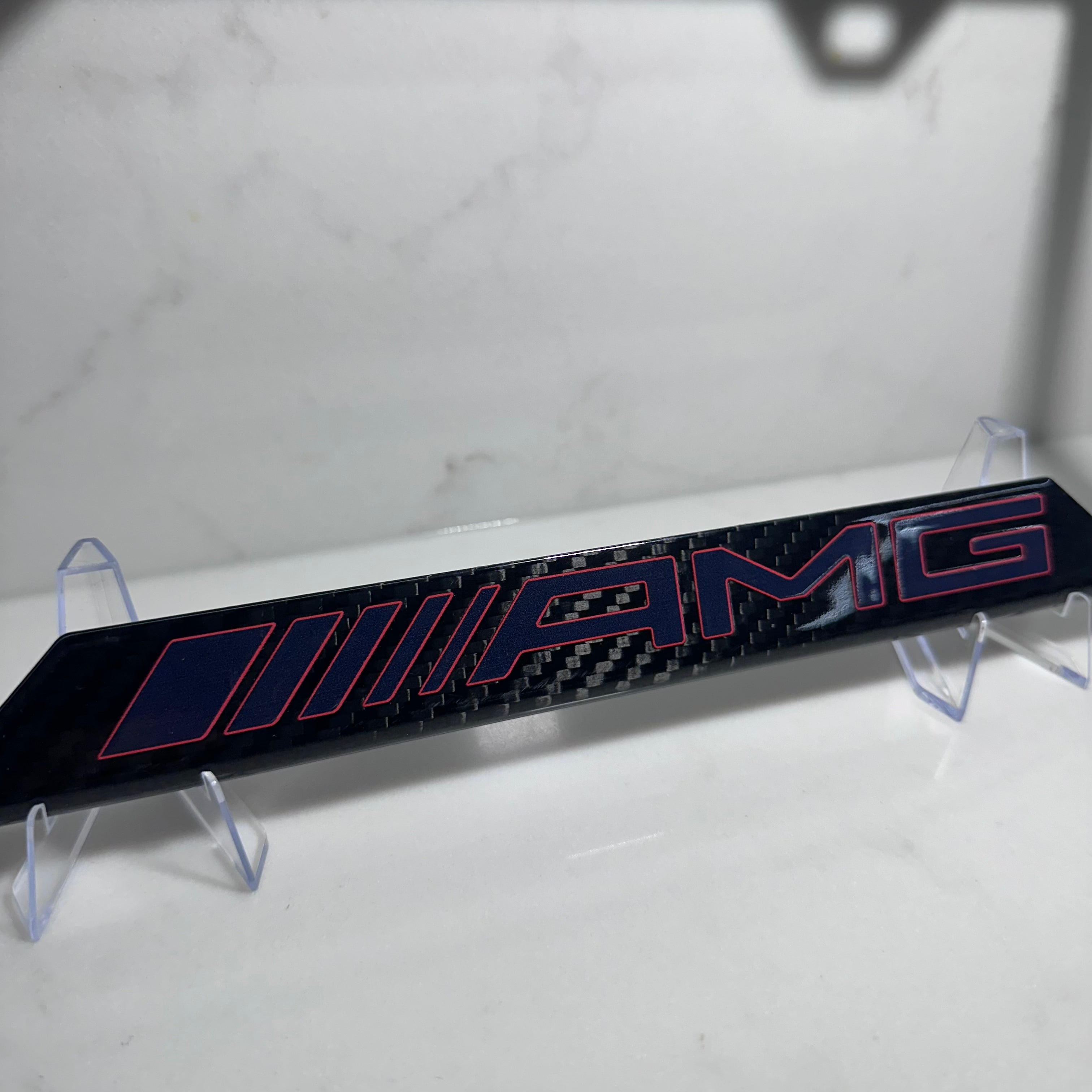 AMG Red Carbon Fiber Plate Frame