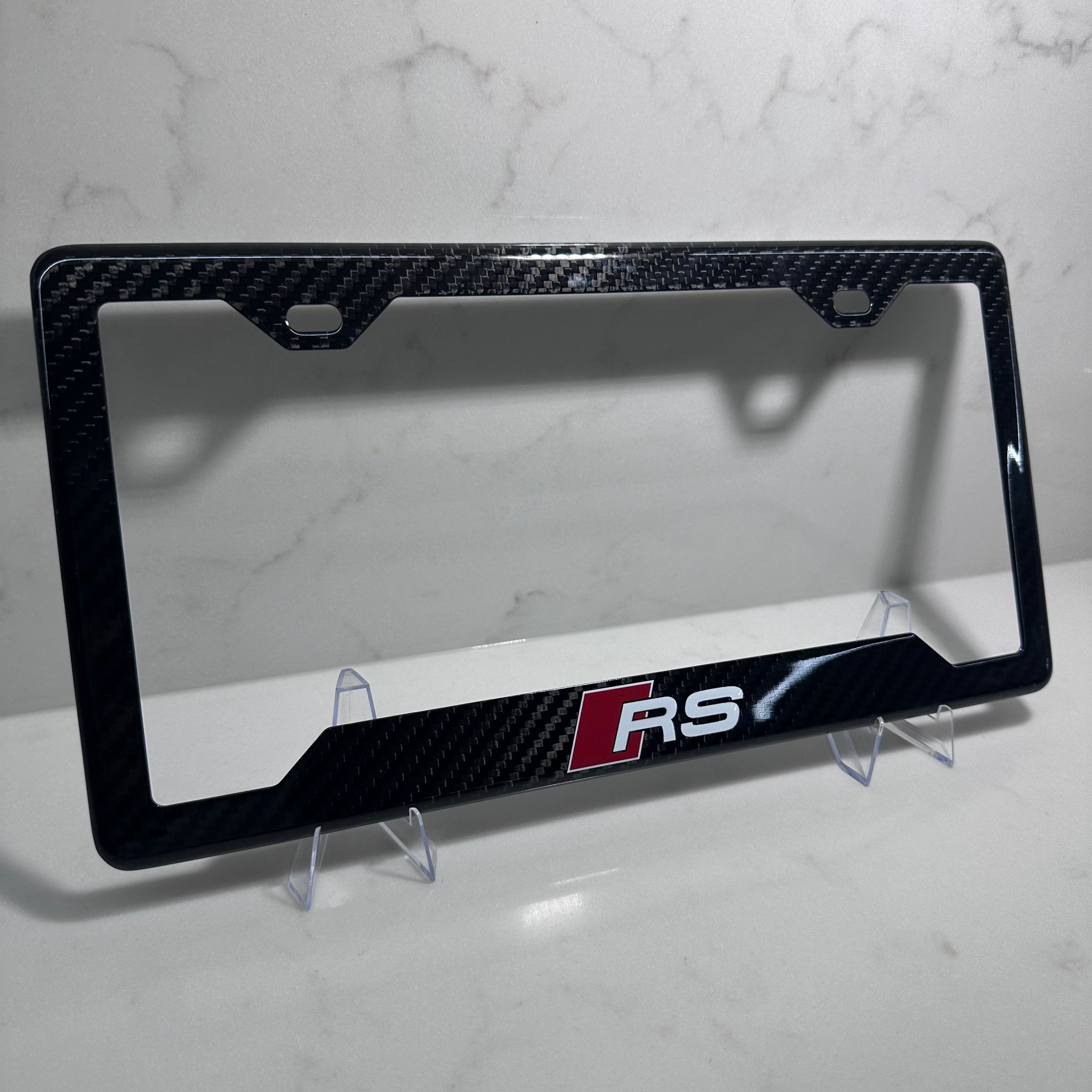 Audi RS Carbon Fiber Plate Frame