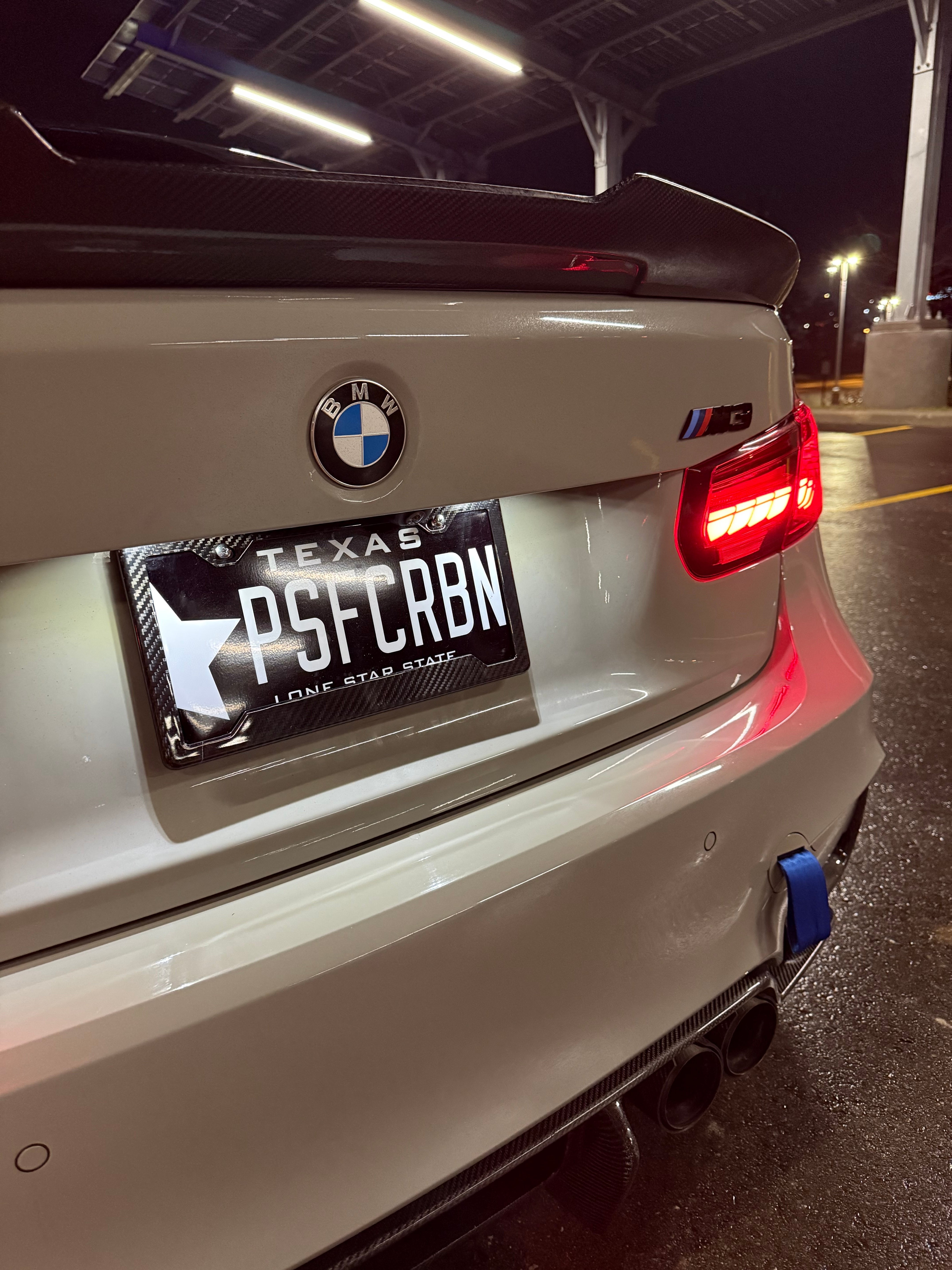 Plain 3k Carbon Fiber License Plate Frame