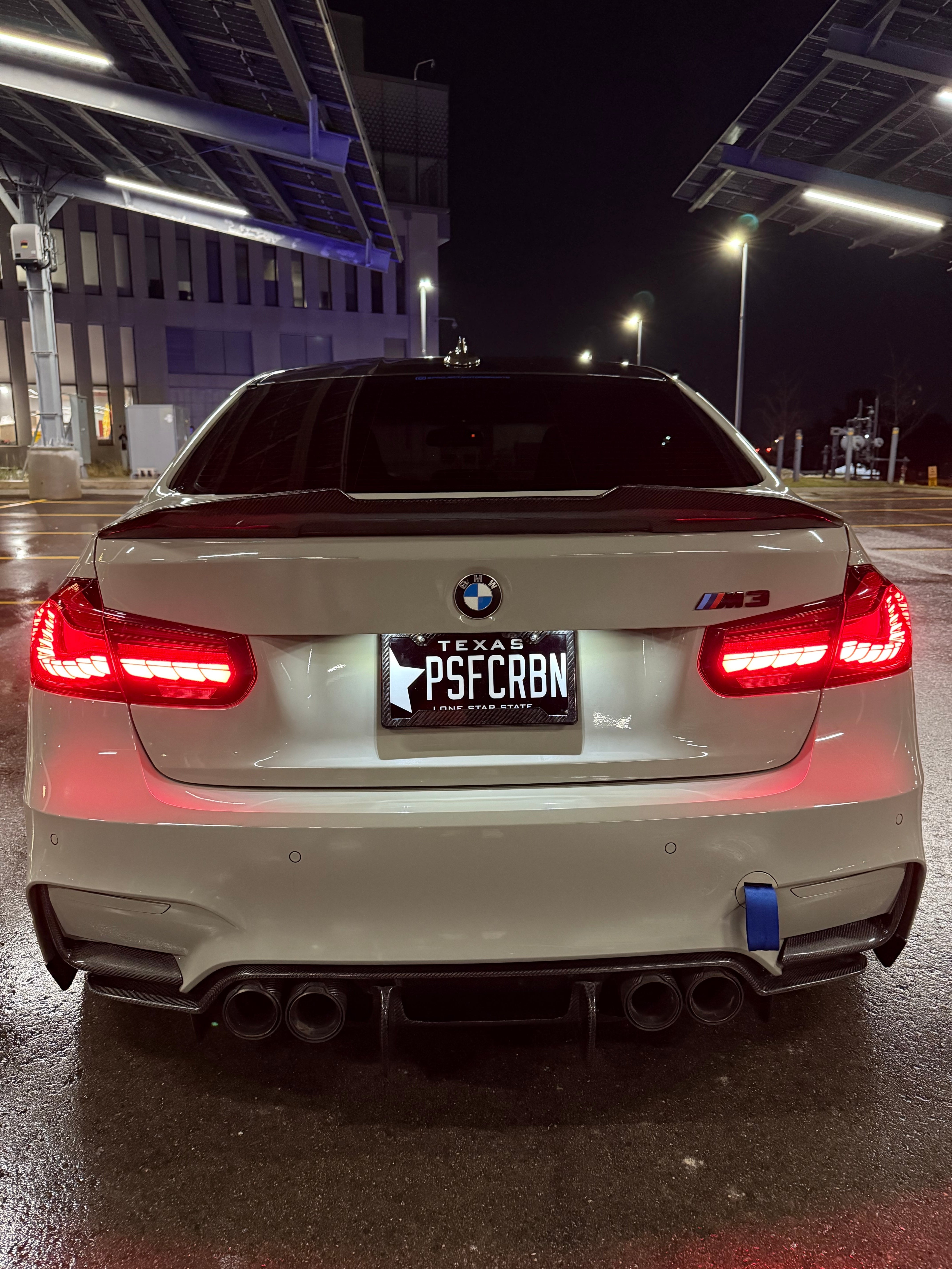 Plain 3k Carbon Fiber License Plate Frame