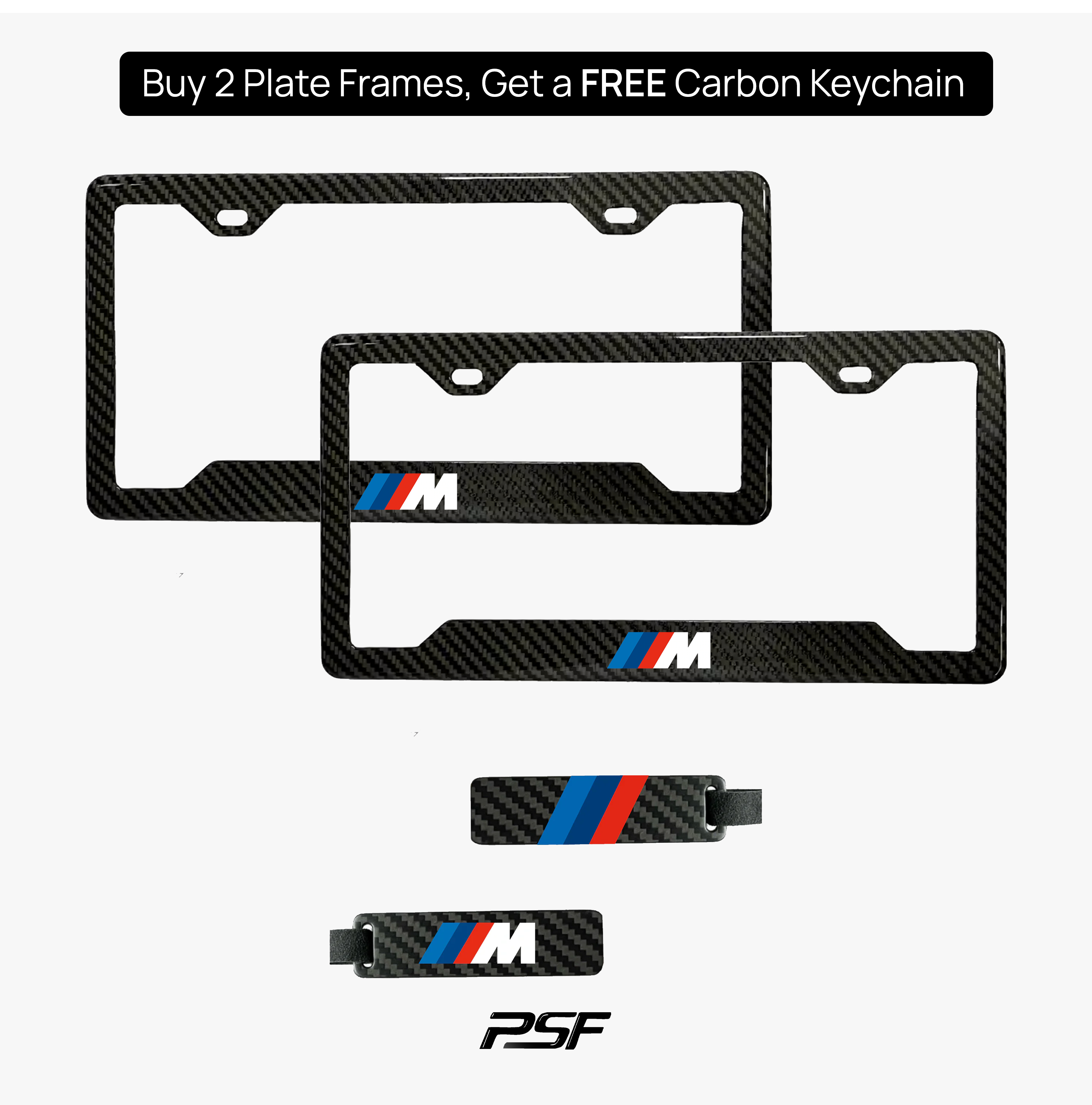 BMW M Carbon Fiber Plate Frame