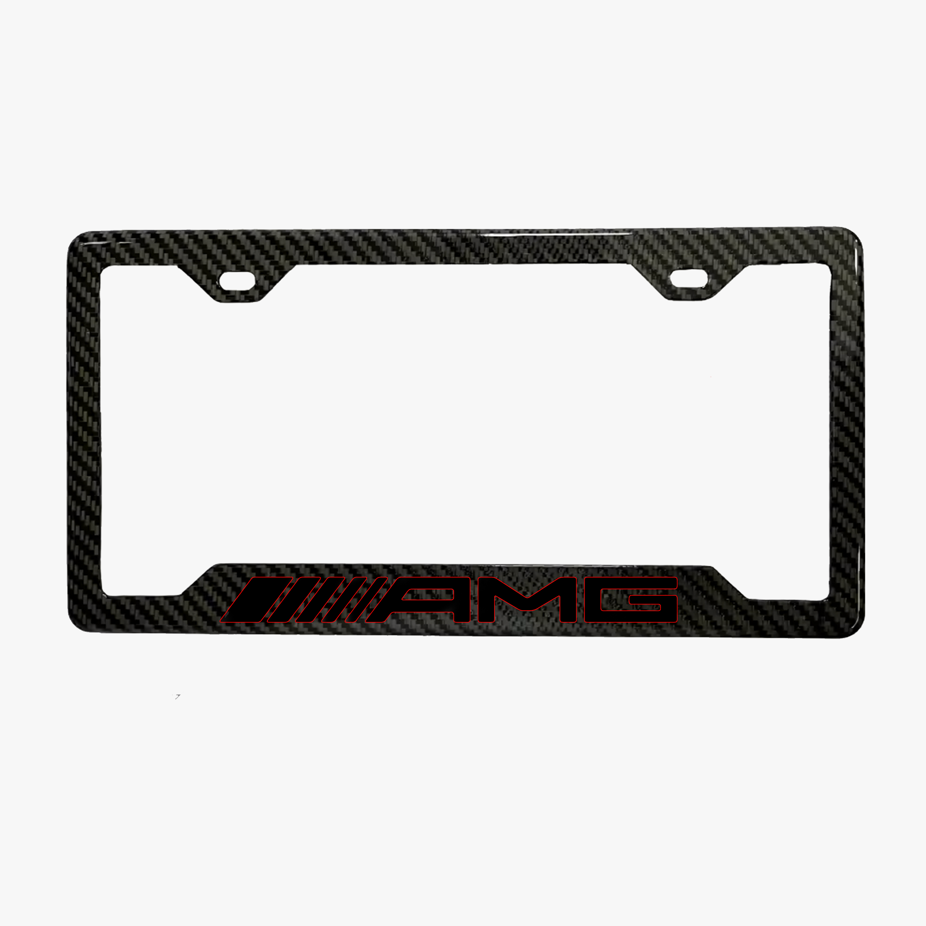 AMG Red Carbon Fiber Plate Frame