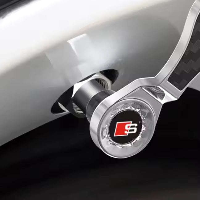Audi S Carbon Fiber Valve Stem Caps