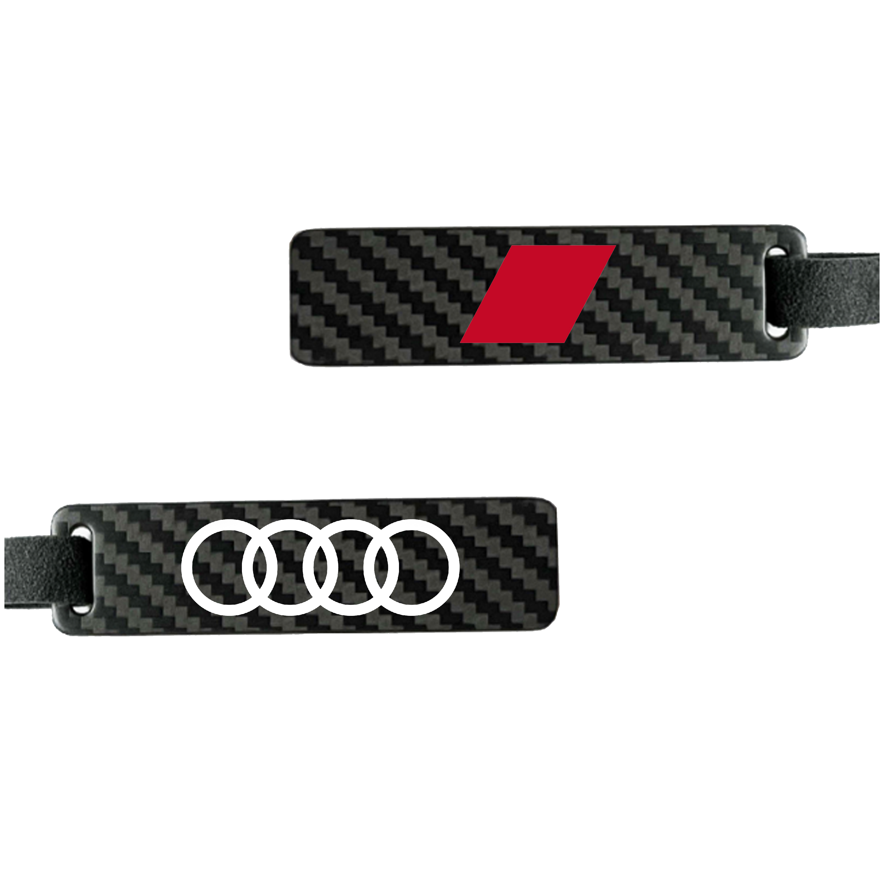 Audi Carbon Fiber Keychain