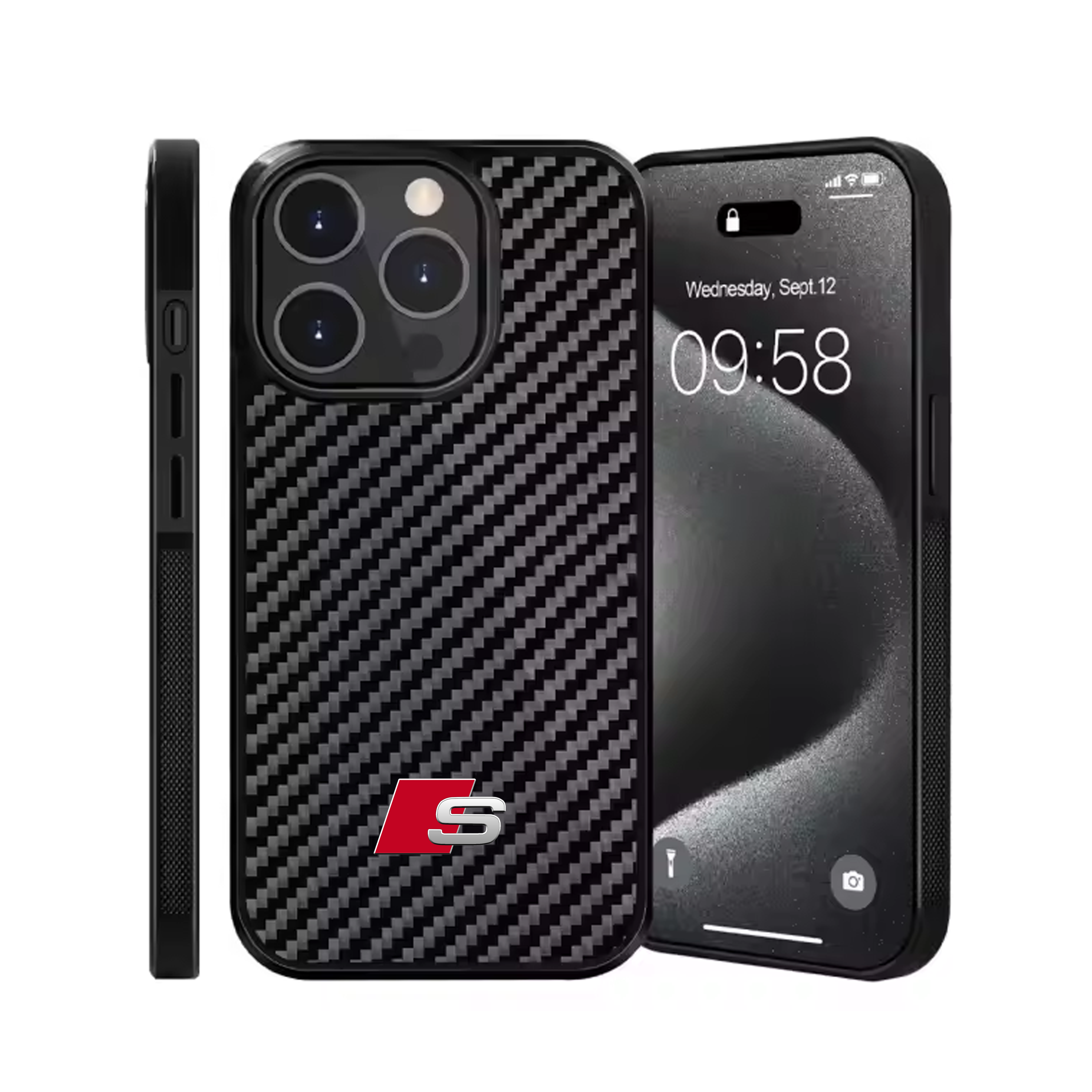 Audi S Carbon Fiber Phone Case