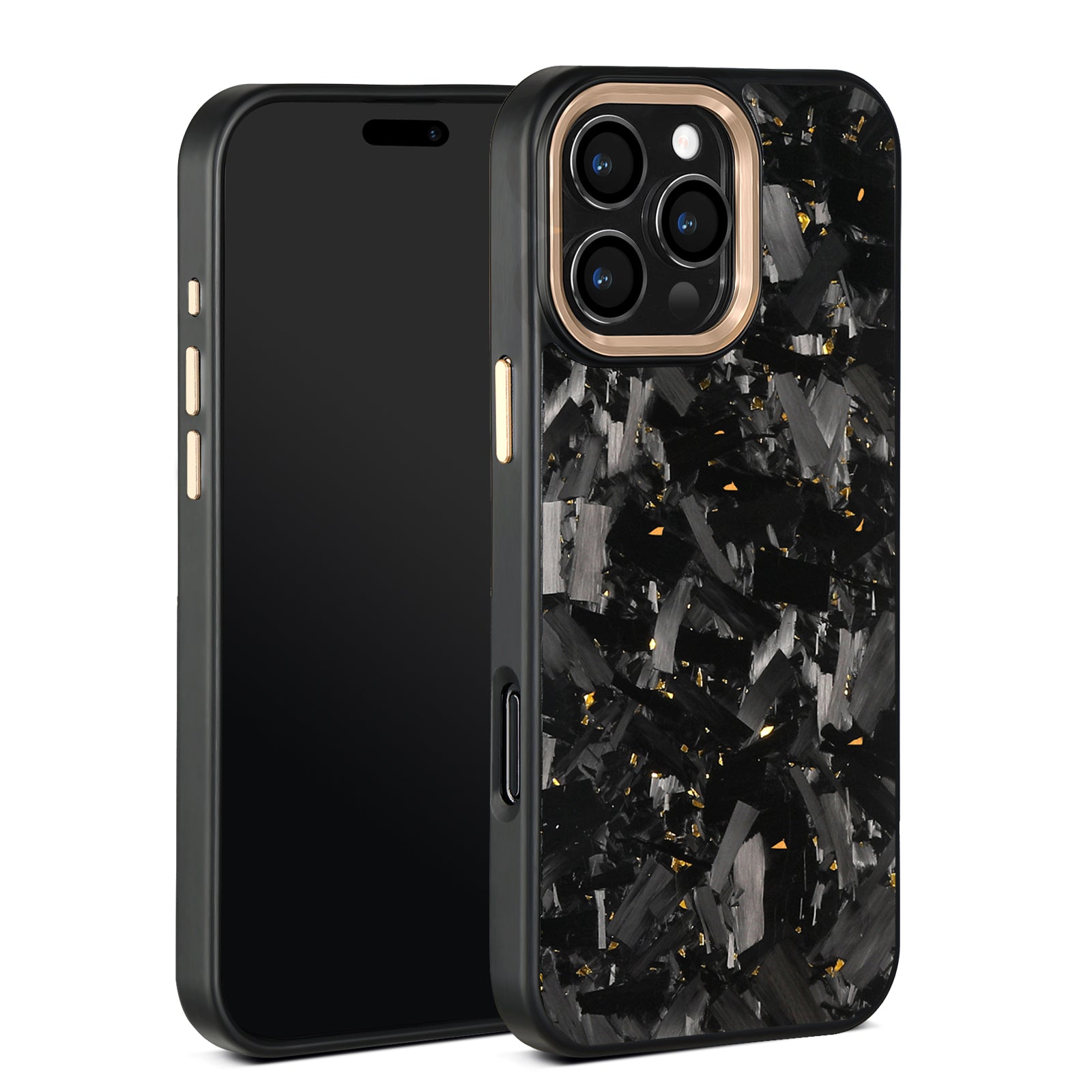 Forged Carbon Phone Case Gold