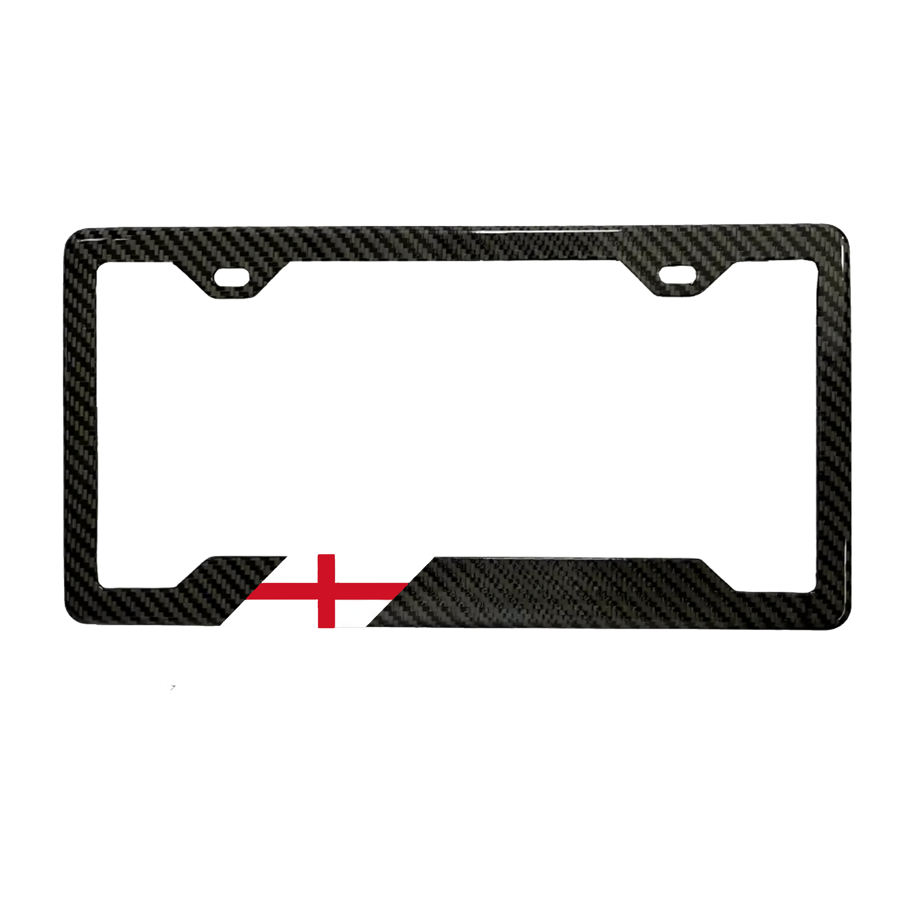 England St George Cross Carbon Fiber License Plate Frame