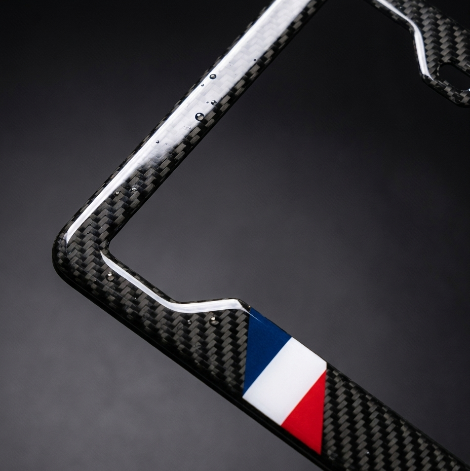 France carbon fiber plate frame macro