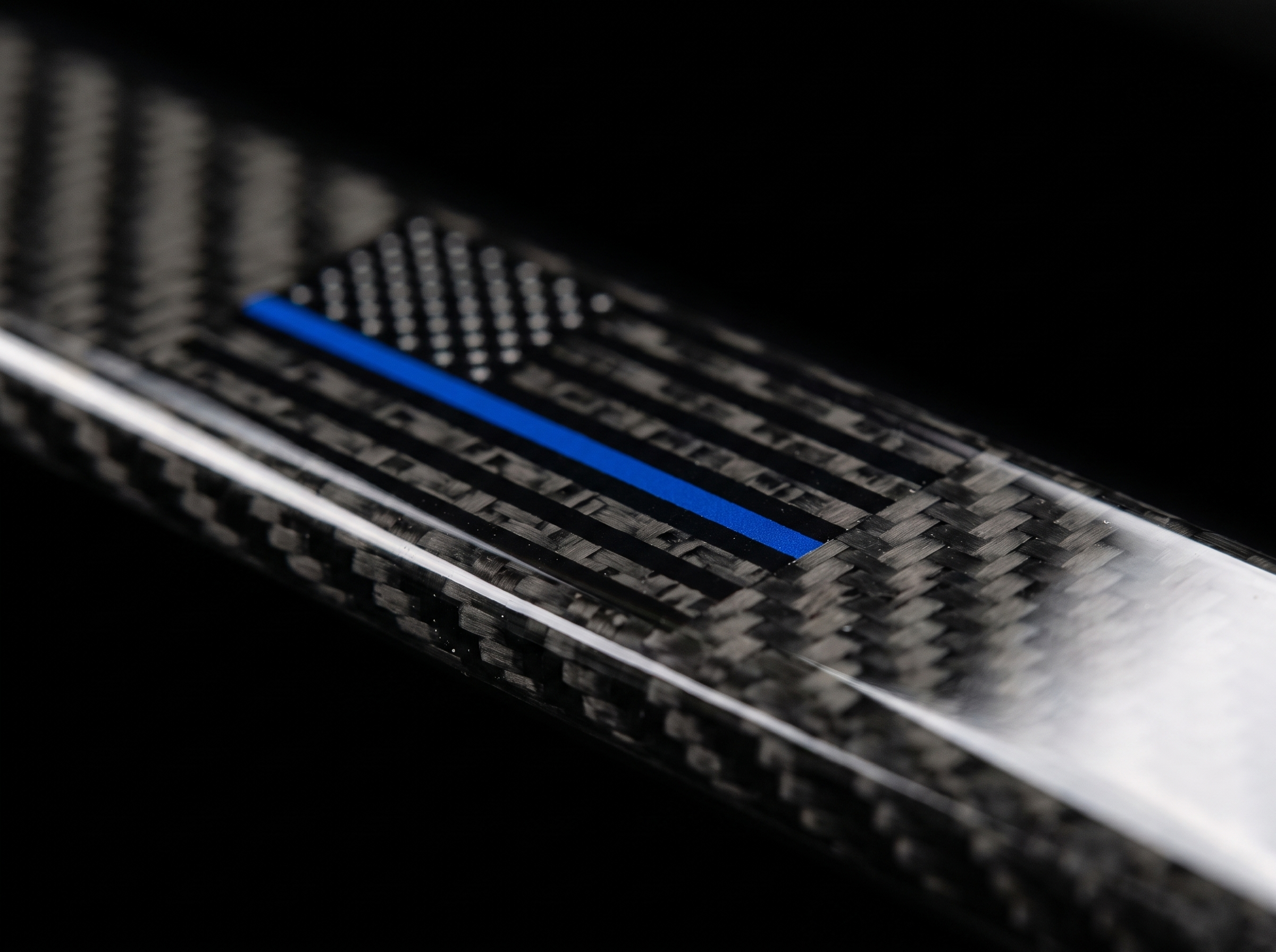 Thin Blue Line frame macro detail