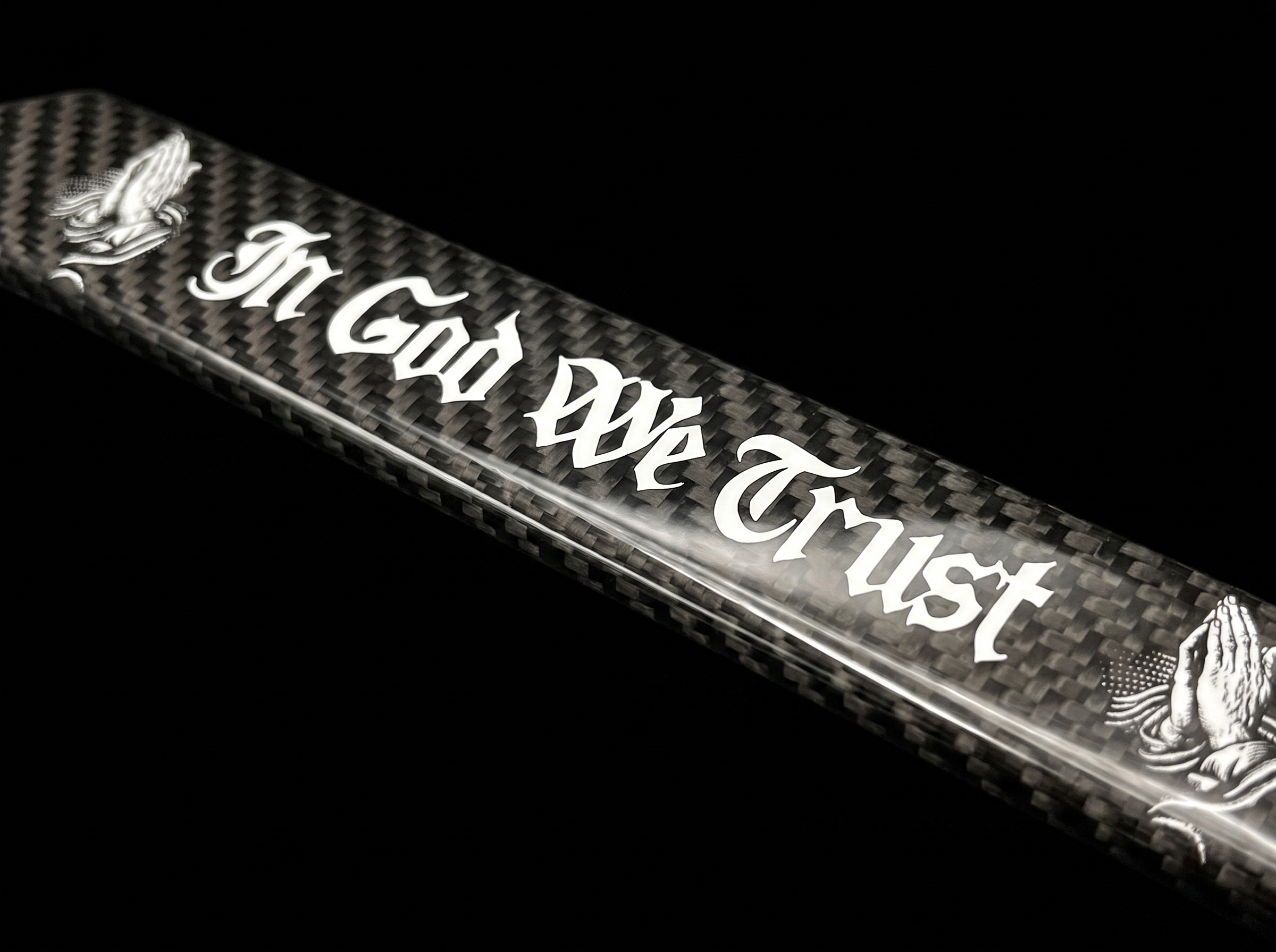 In God We Trust frame macro detail