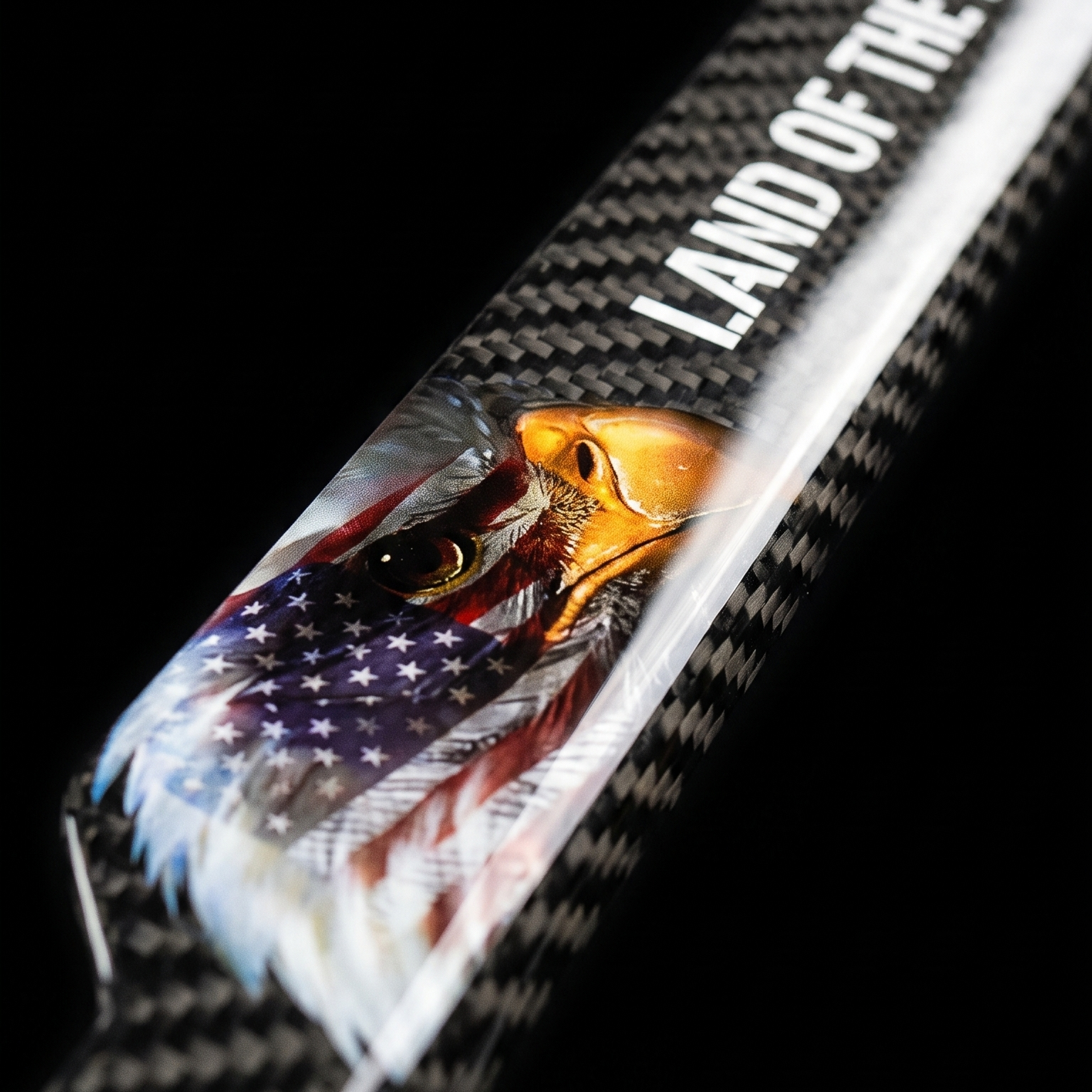 Land of the free Carbon Fiber License Plate Frame