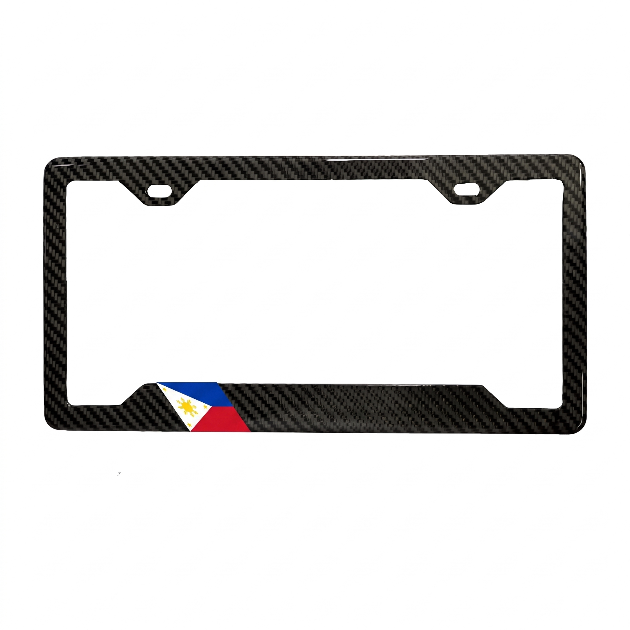 Philippines Flag Carbon Fiber License Plate Frame
