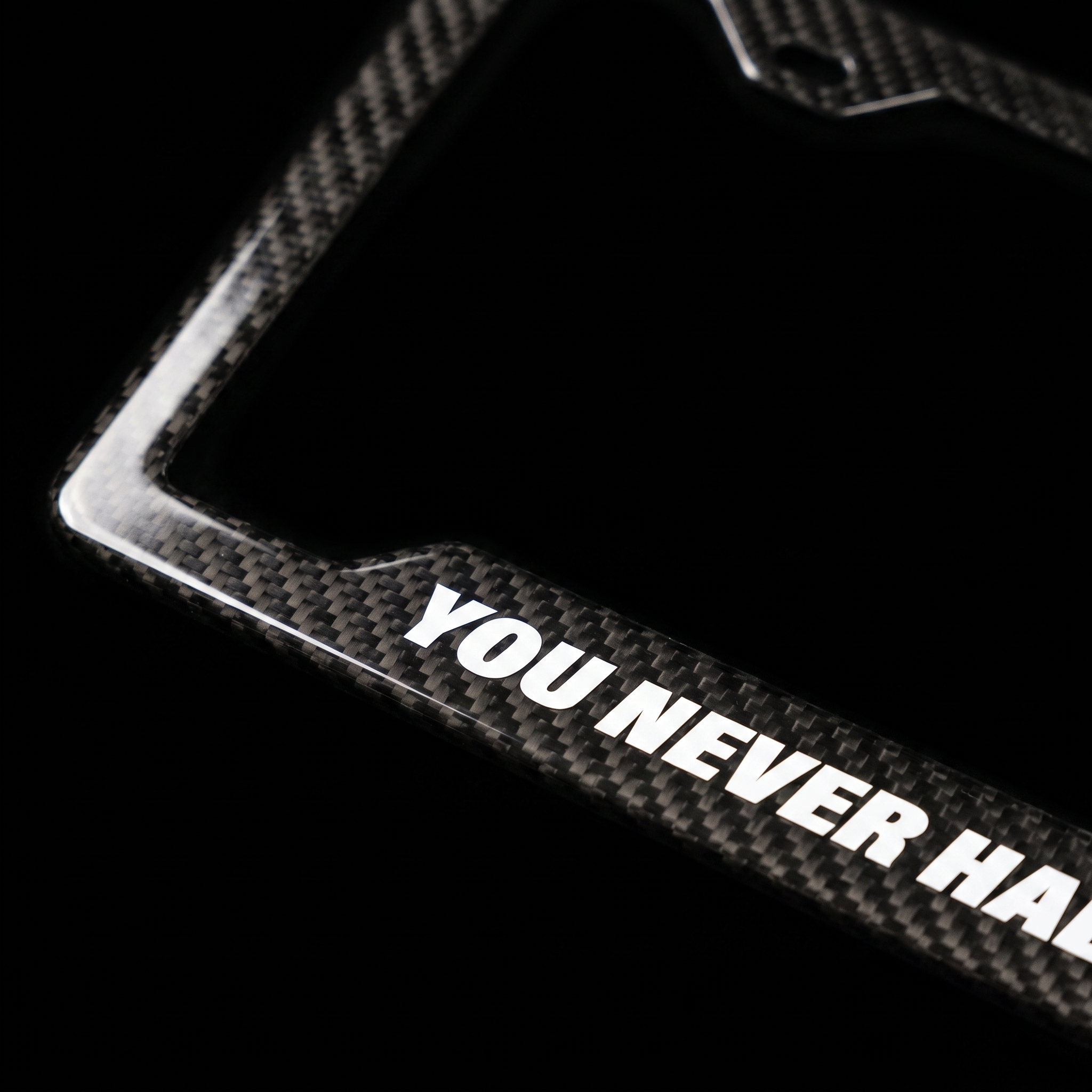 You Never Had Your Car carbon fiber frame macro detail