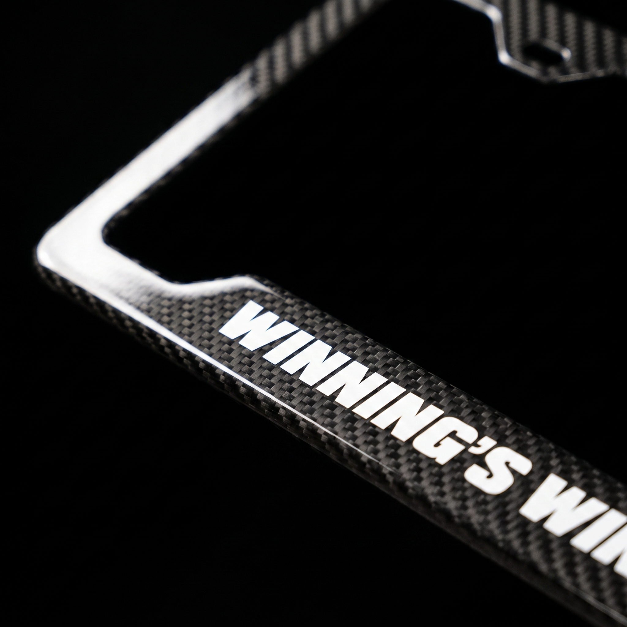 Winning's Winning carbon fiber frame macro detail