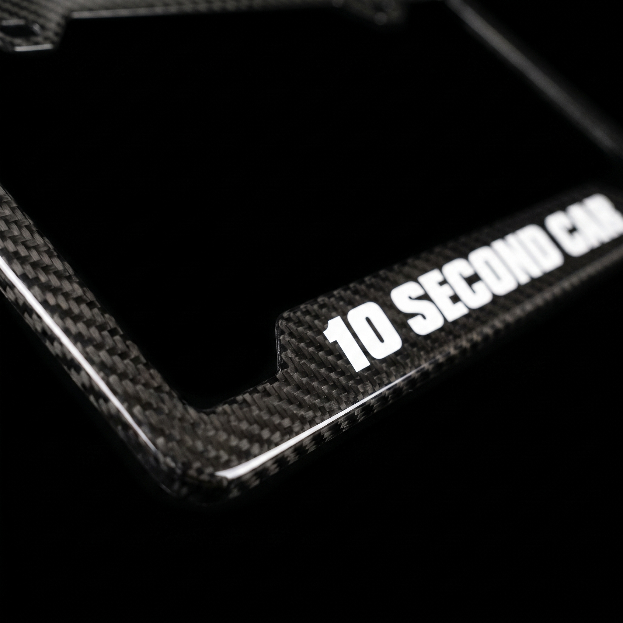 10 Second Car carbon fiber frame macro detail