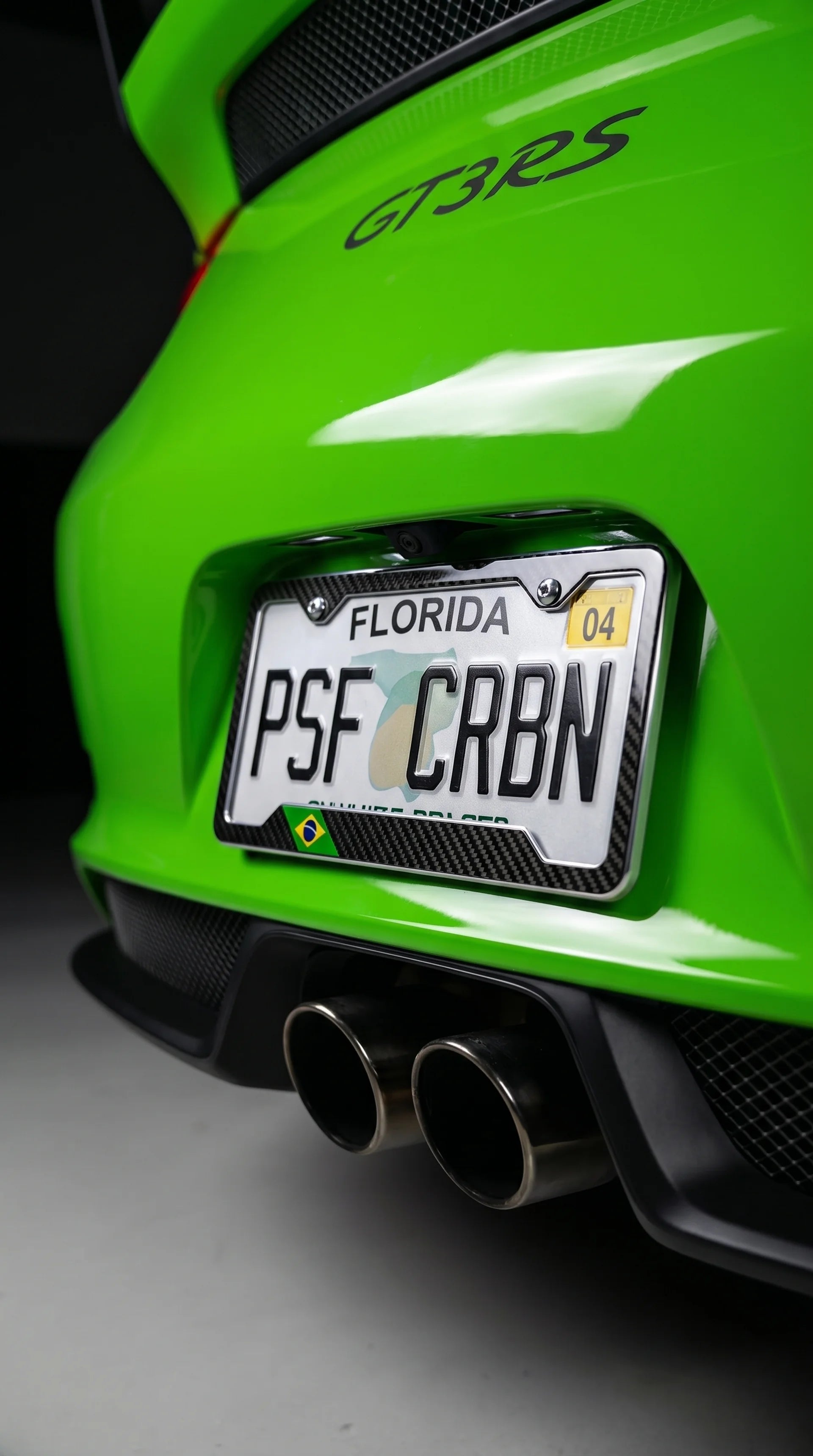 Brazil Splatter Carbon Plate Frame