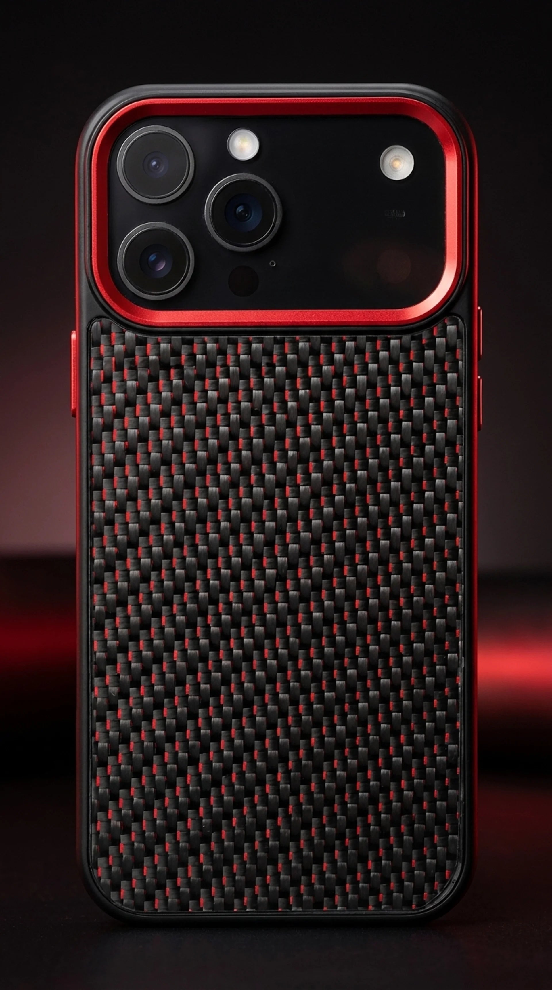 Red 3k Carbon Phone Case