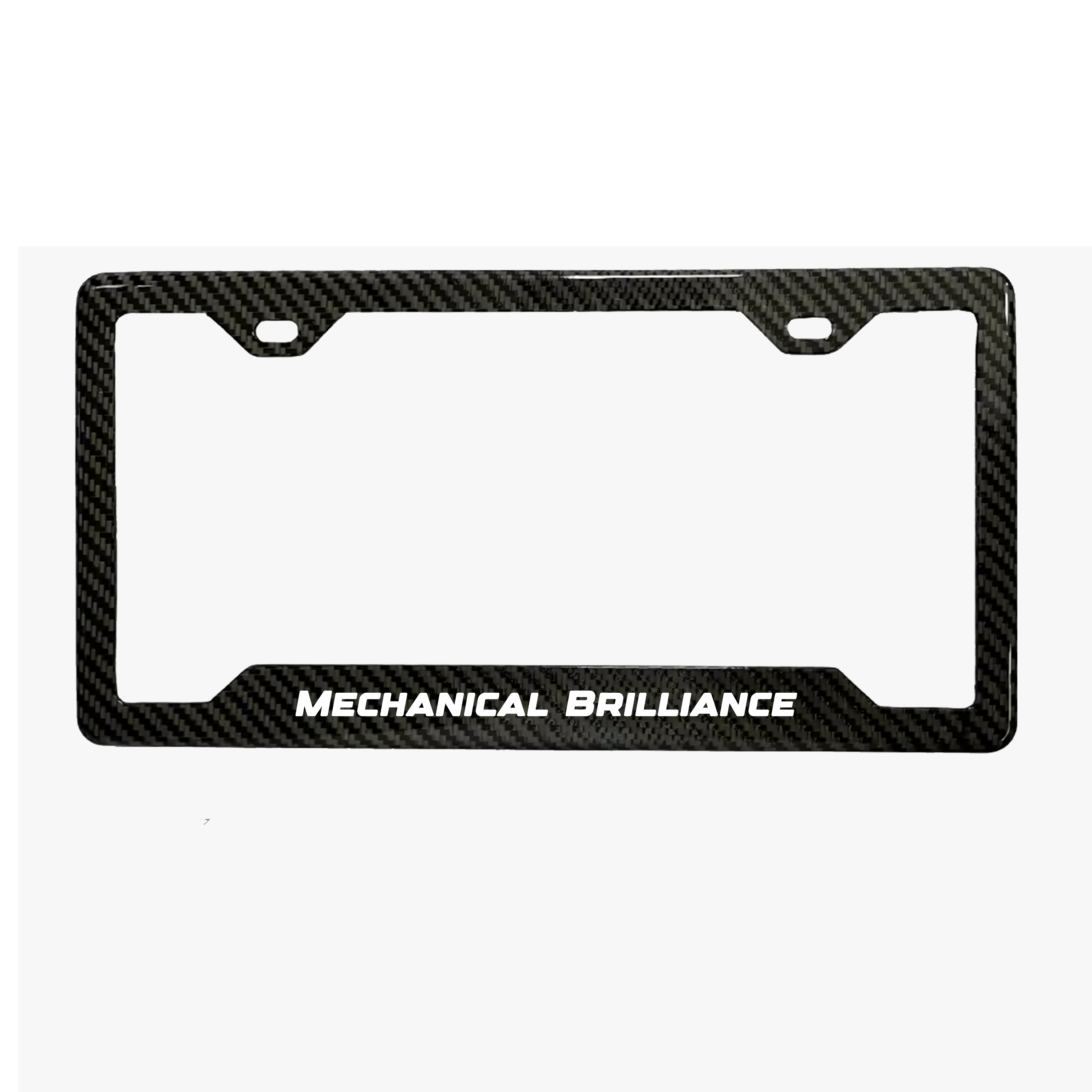 Mechanical Brilliance Carbon Fiber License Plate Frame (Parkercantt)