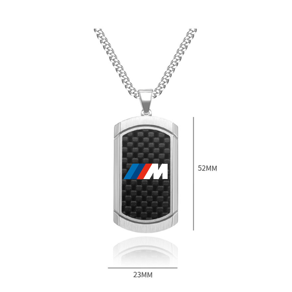 M Carbon Fiber Necklace