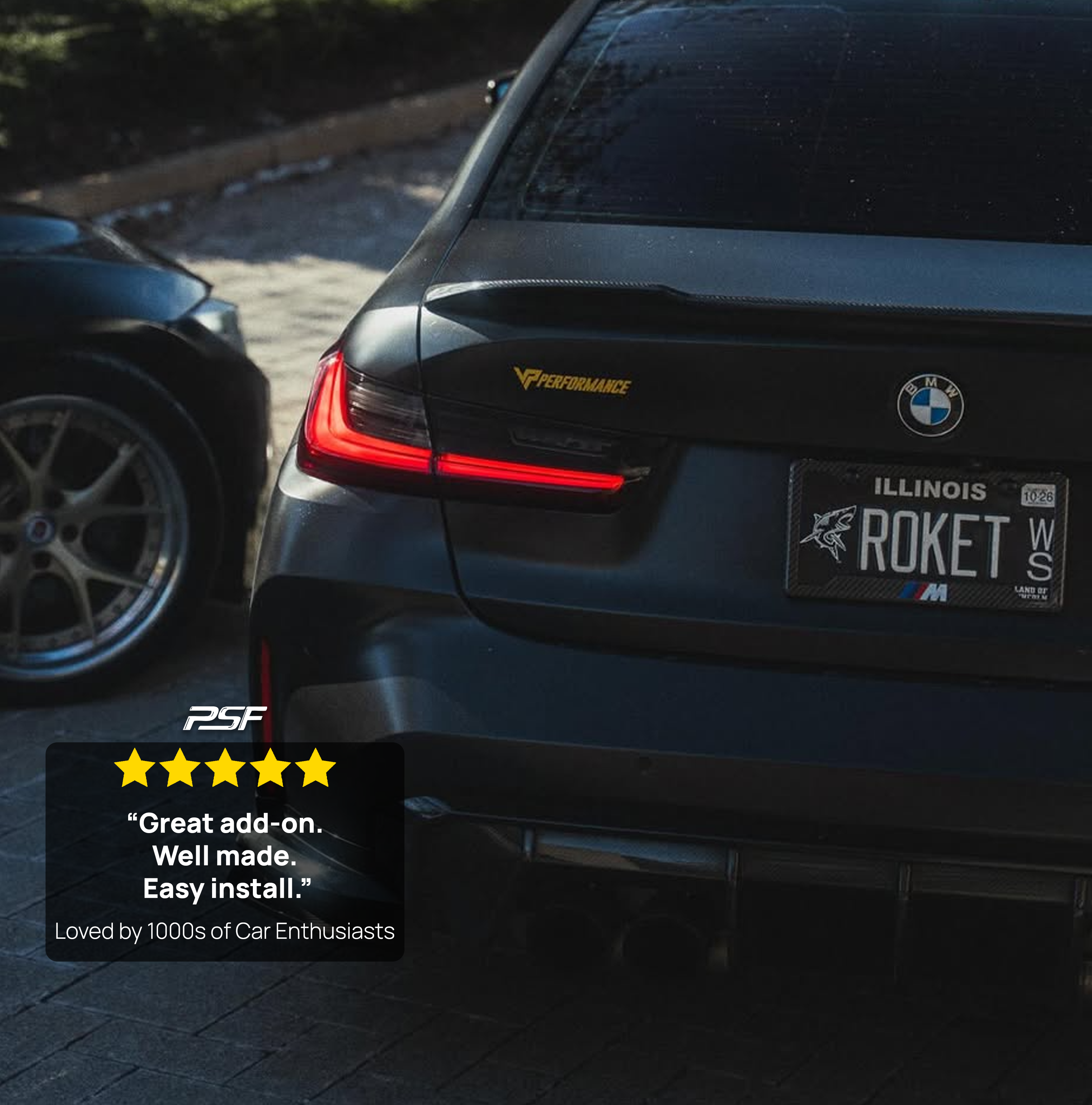 BMW M Carbon Fiber Plate Frame