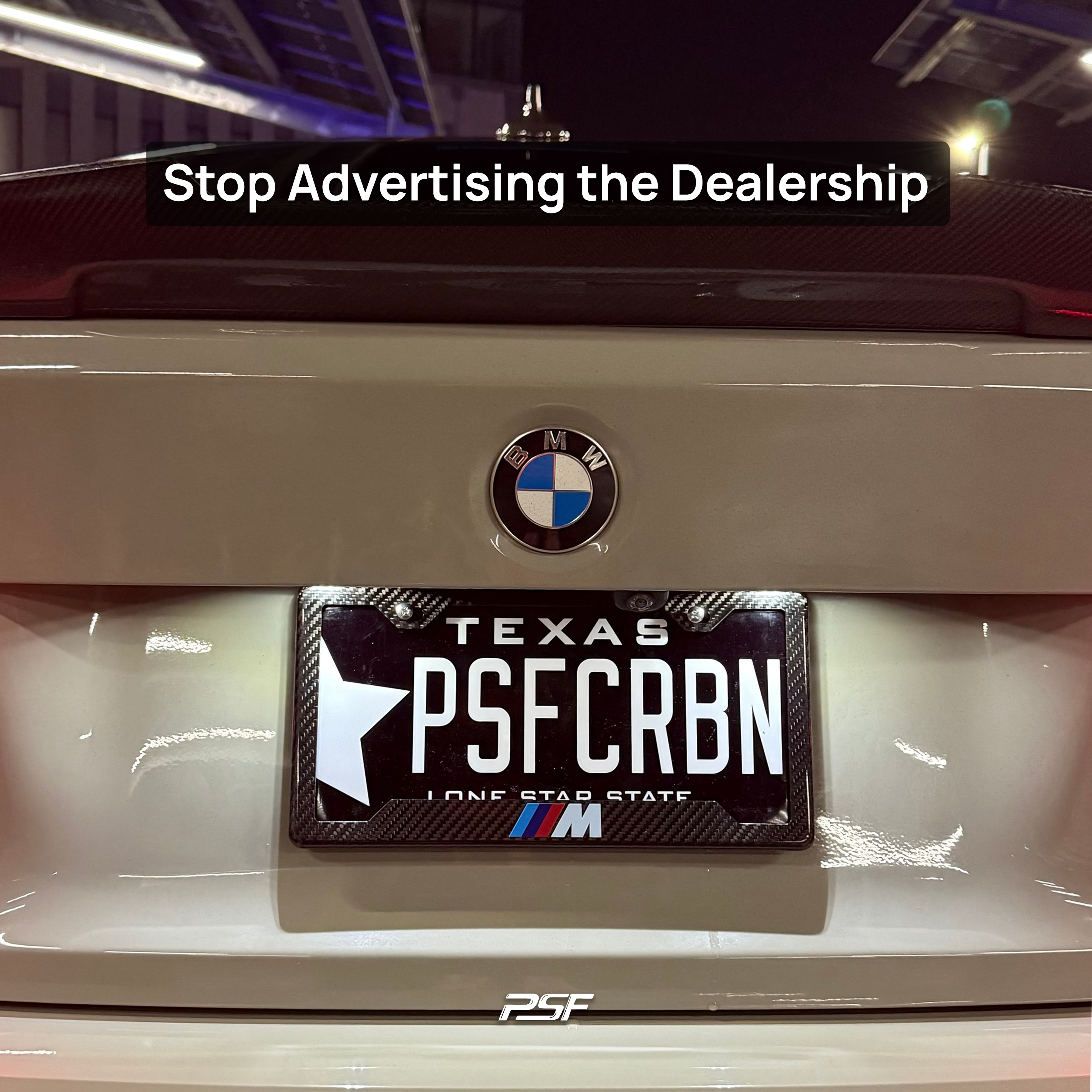 BMW M Carbon Fiber Plate Frame