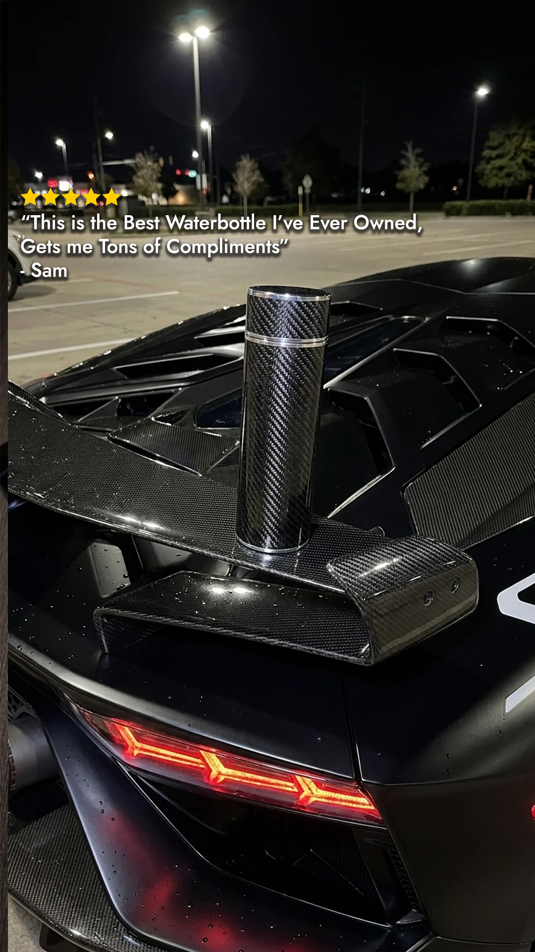 CarbonFlow Silver (Carbon Fiber Bottle)