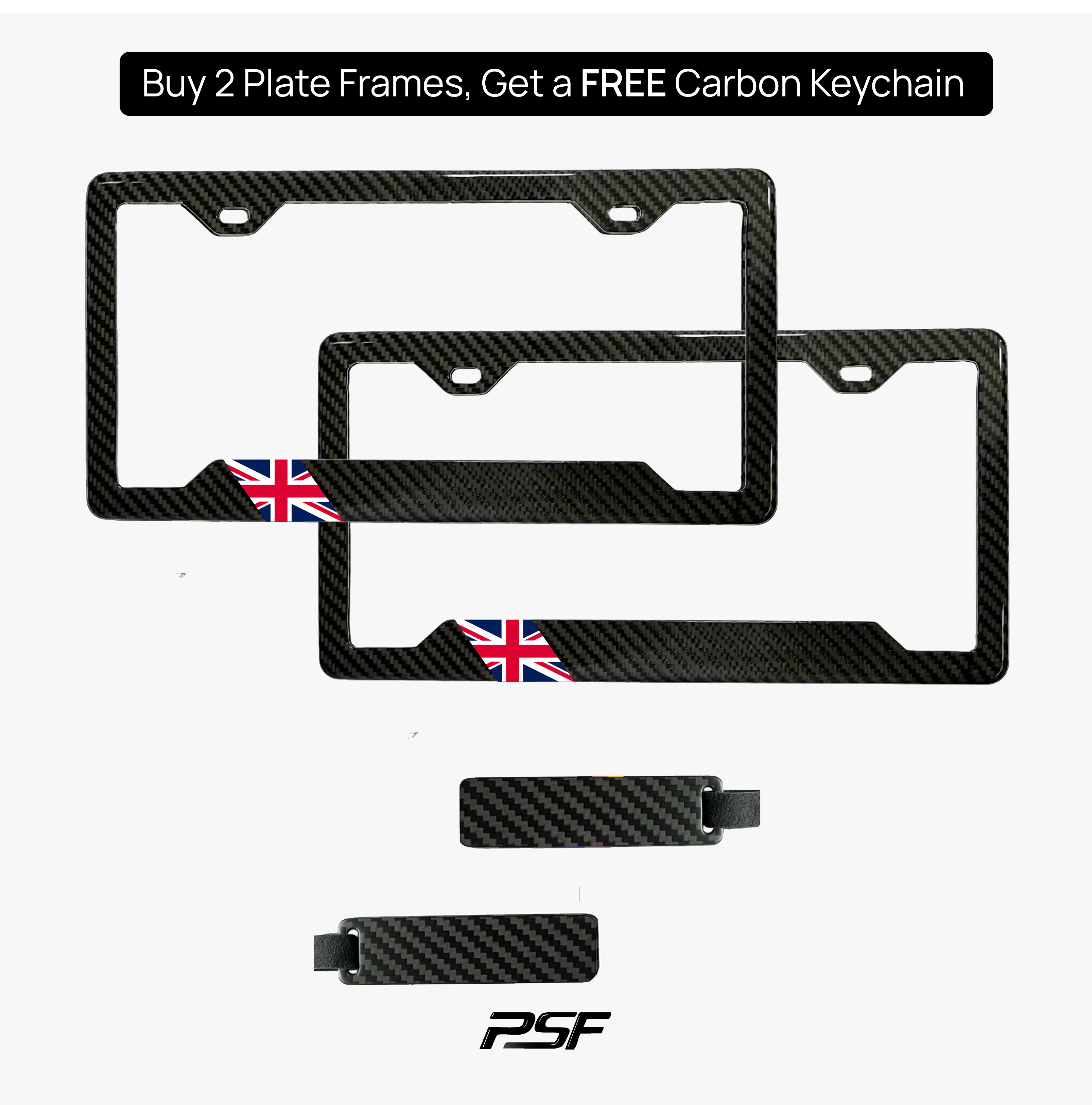 United Kingdom (UK) Flag Plate Frame