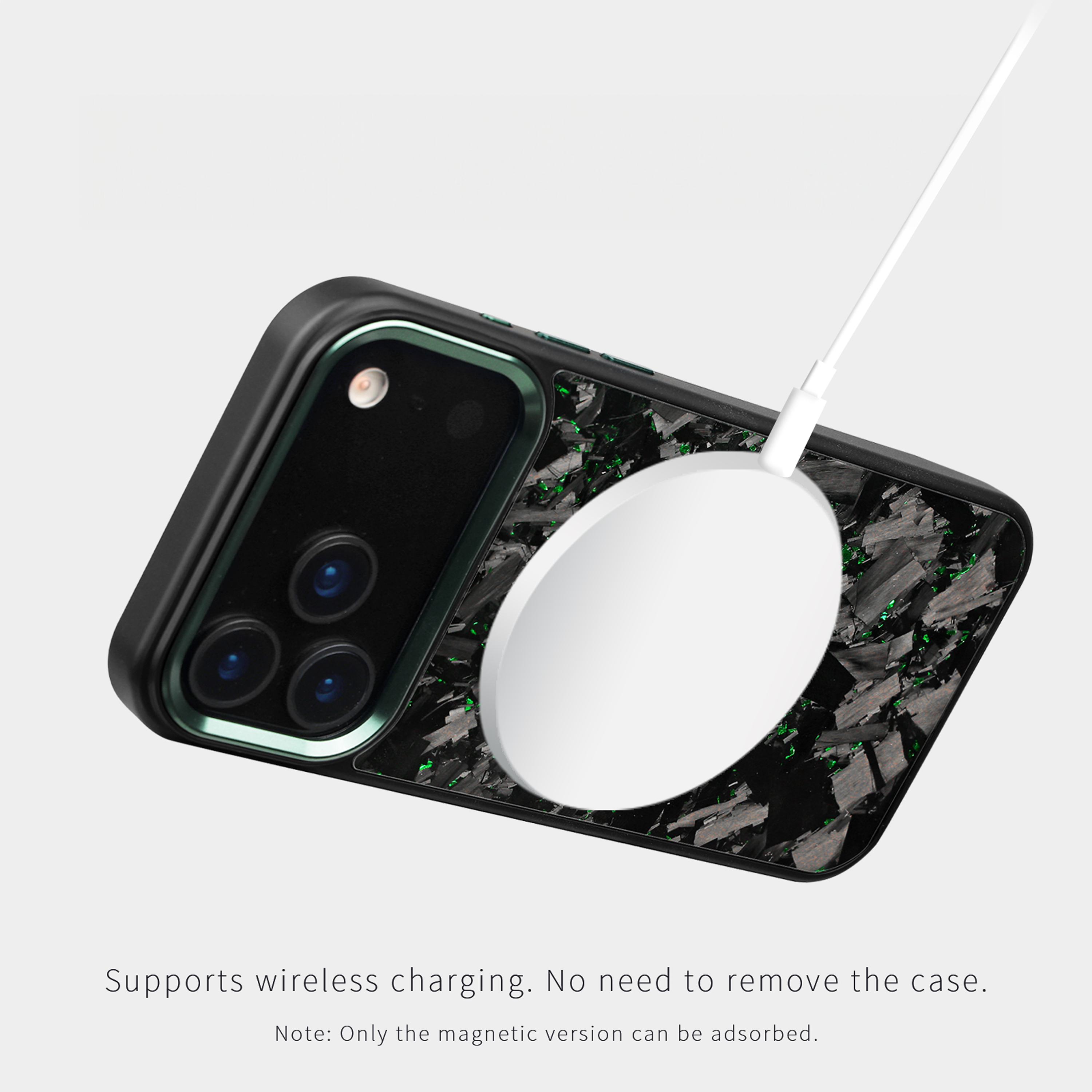 Forged Carbon Green iPhone