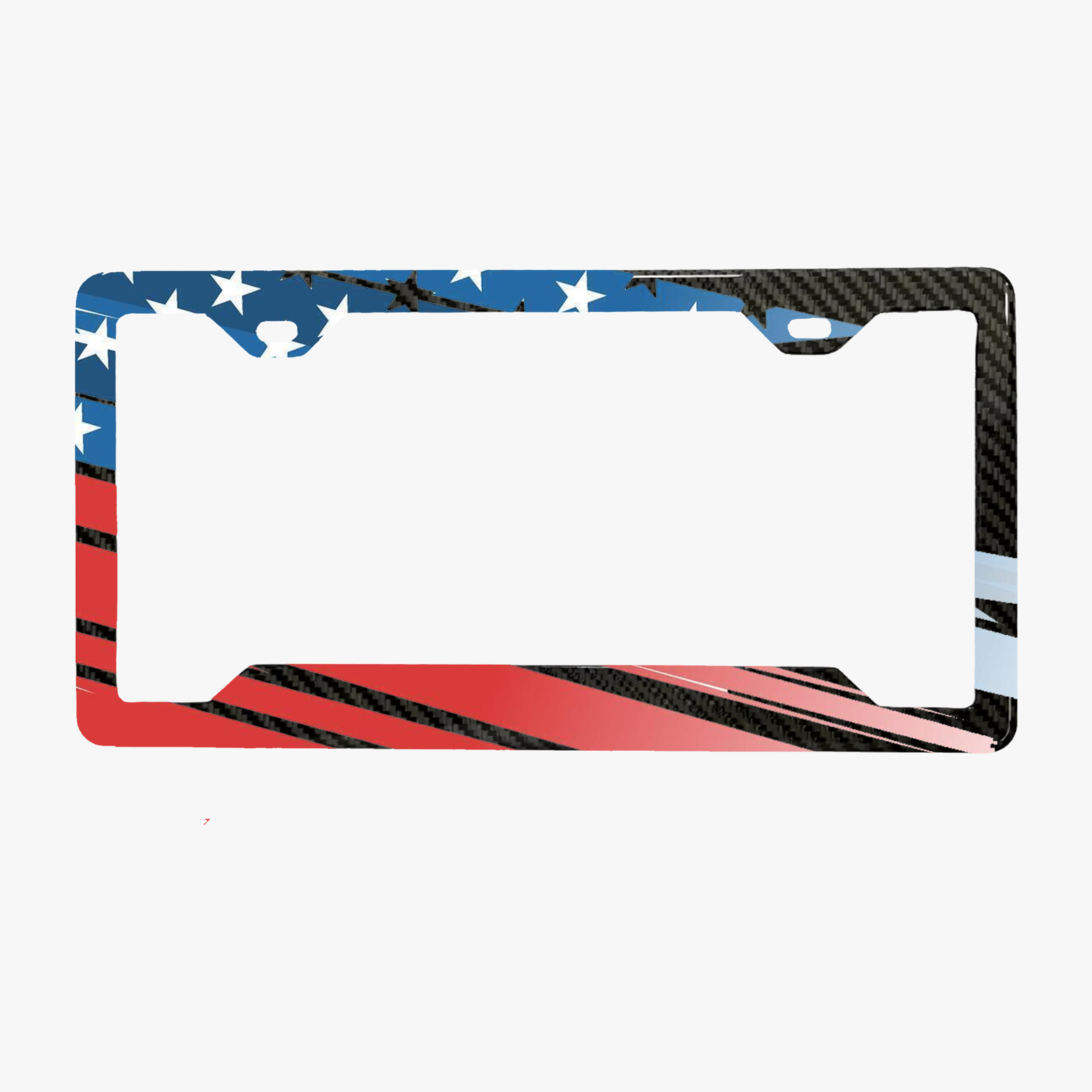 4th of July carbon fiber license plate frame collection