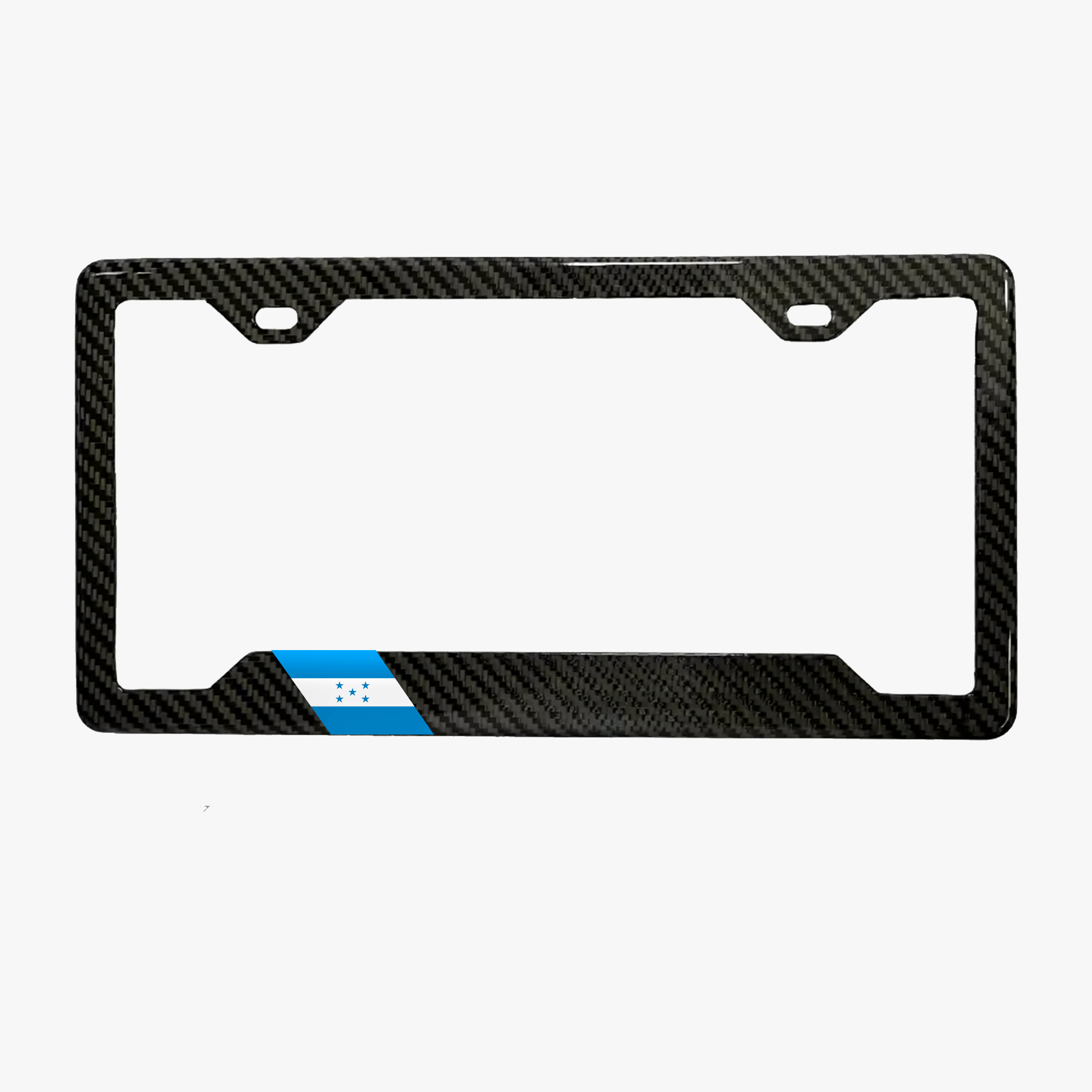 Honduras flag carbon fiber license plate frame by PSF Carbon