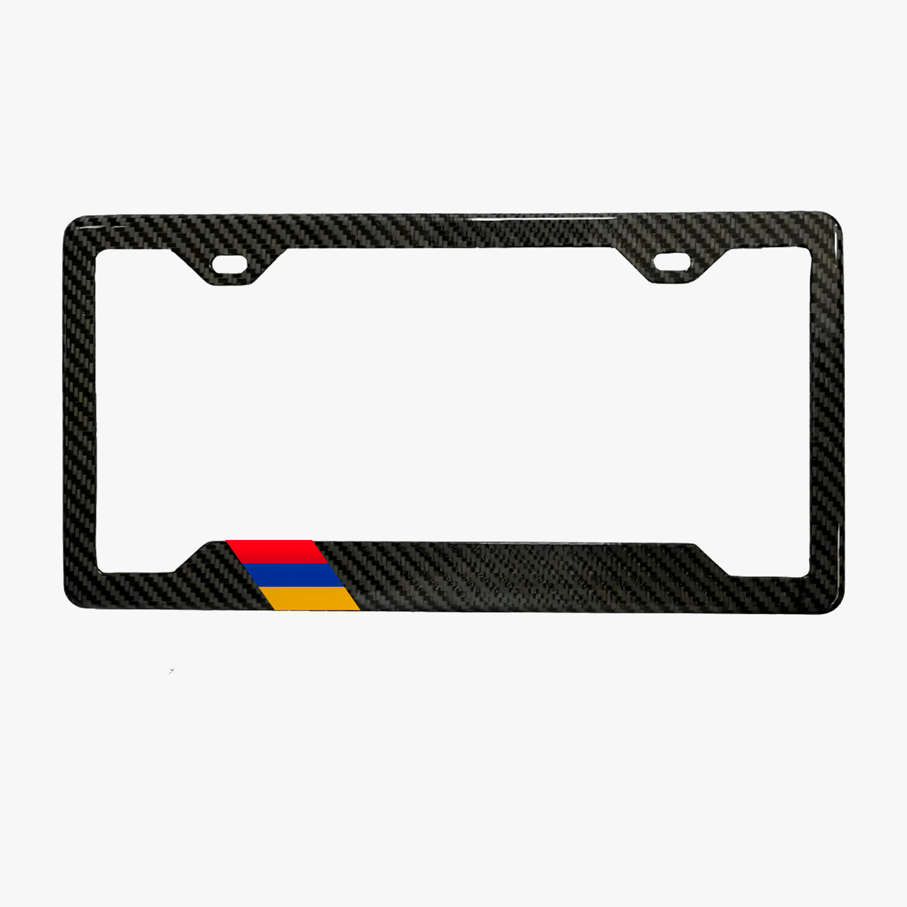 Armenia flag carbon fiber license plate frame by PSF Carbon
