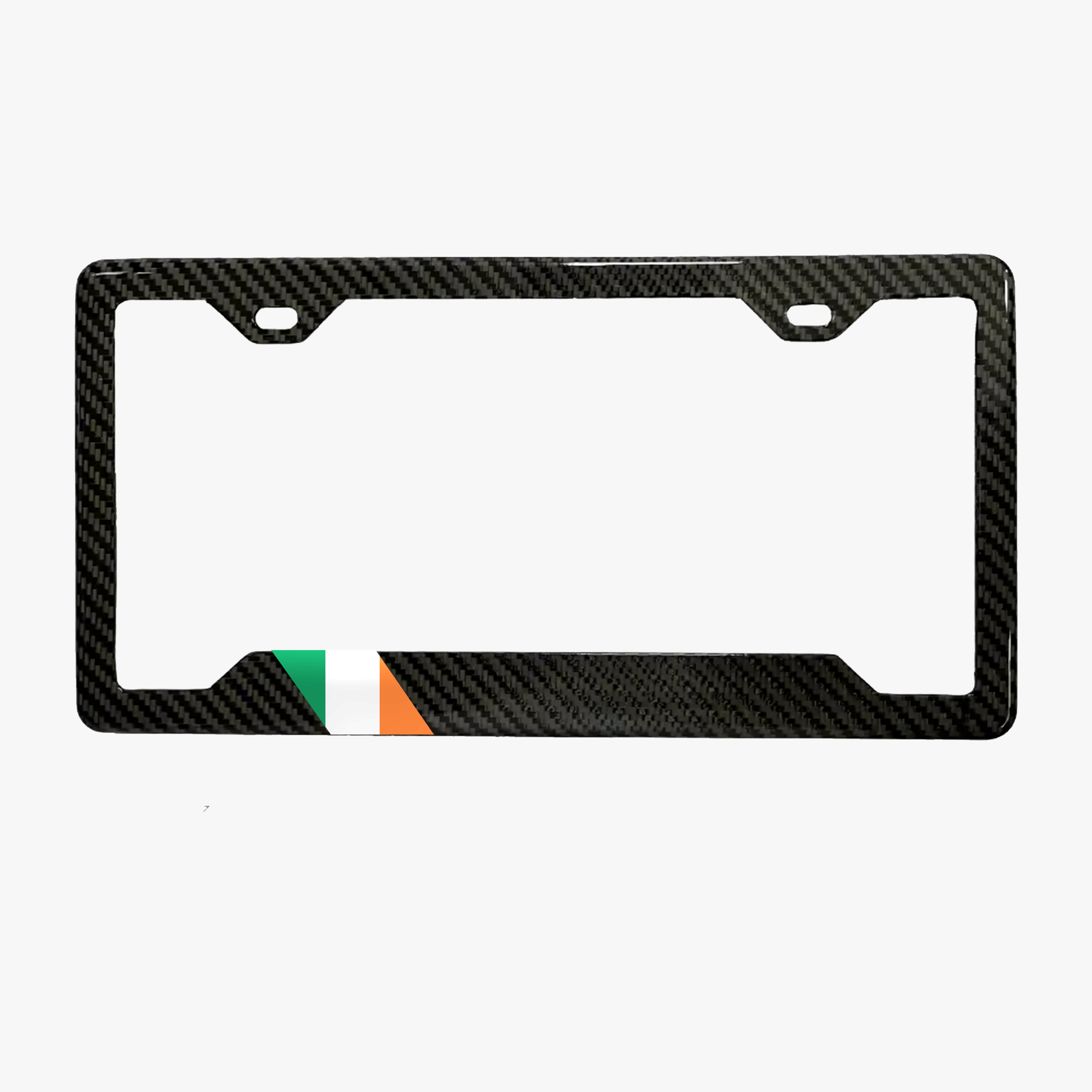 Ireland flag carbon fiber license plate frame by PSF Carbon