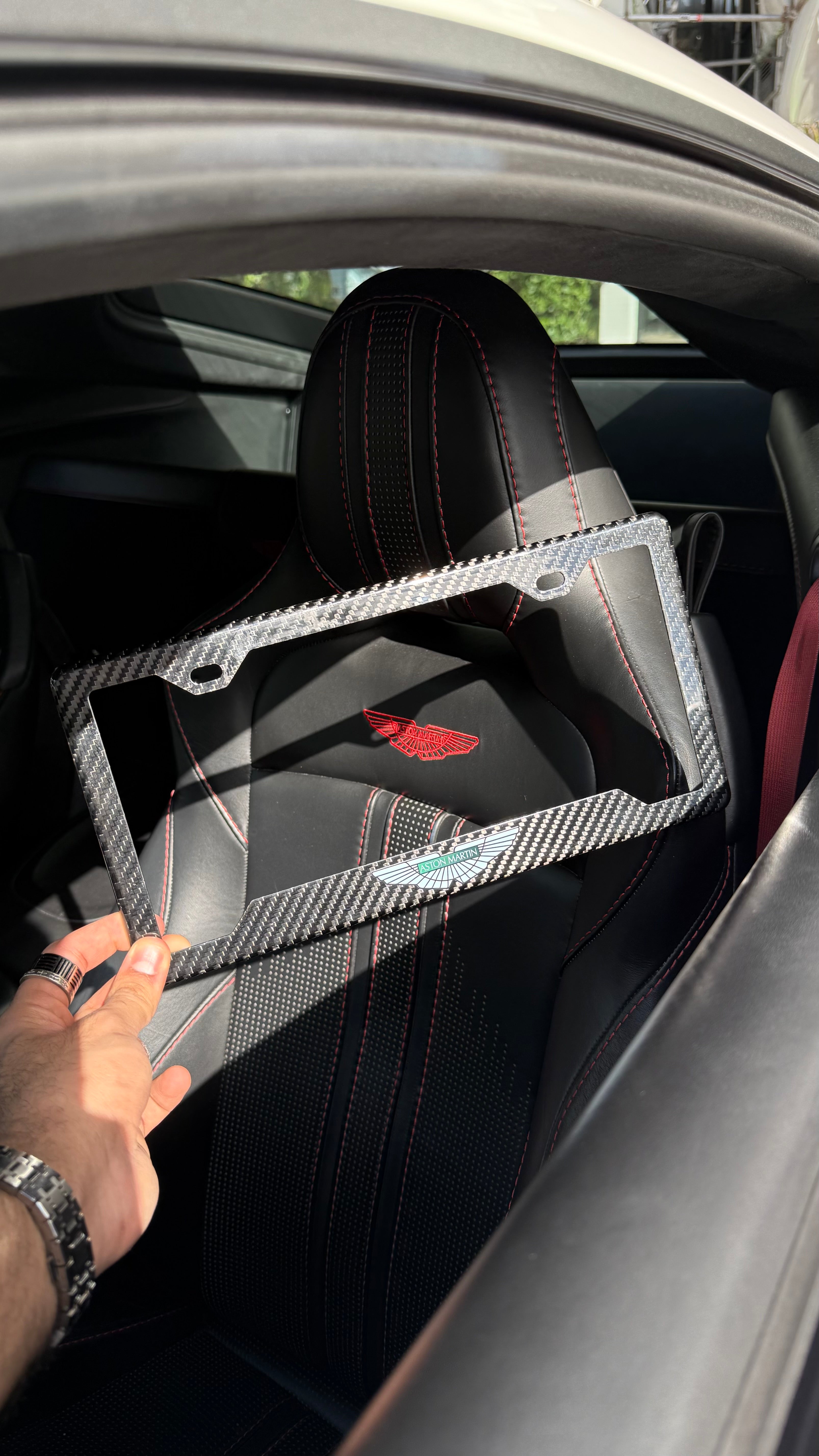 Aston Martin Carbon Fiber Plate Frame