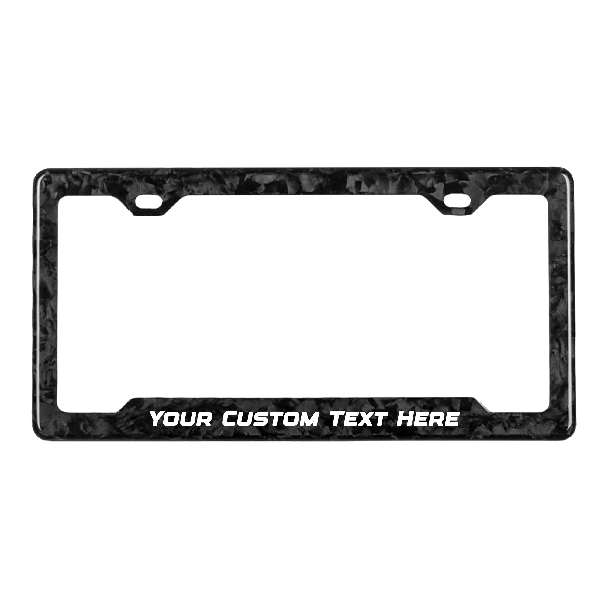 Puerto Rico carbon fiber plate frame on the car