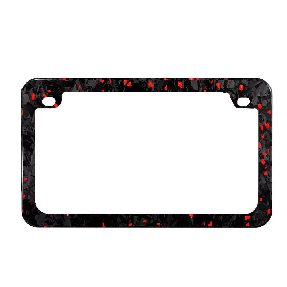 Puerto Rico carbon fiber plate frame on the car