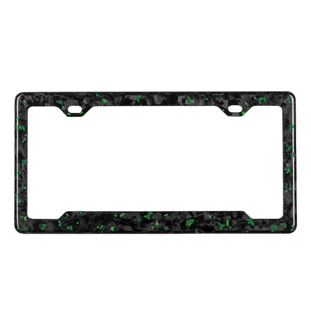 Puerto Rico carbon fiber plate frame on the car