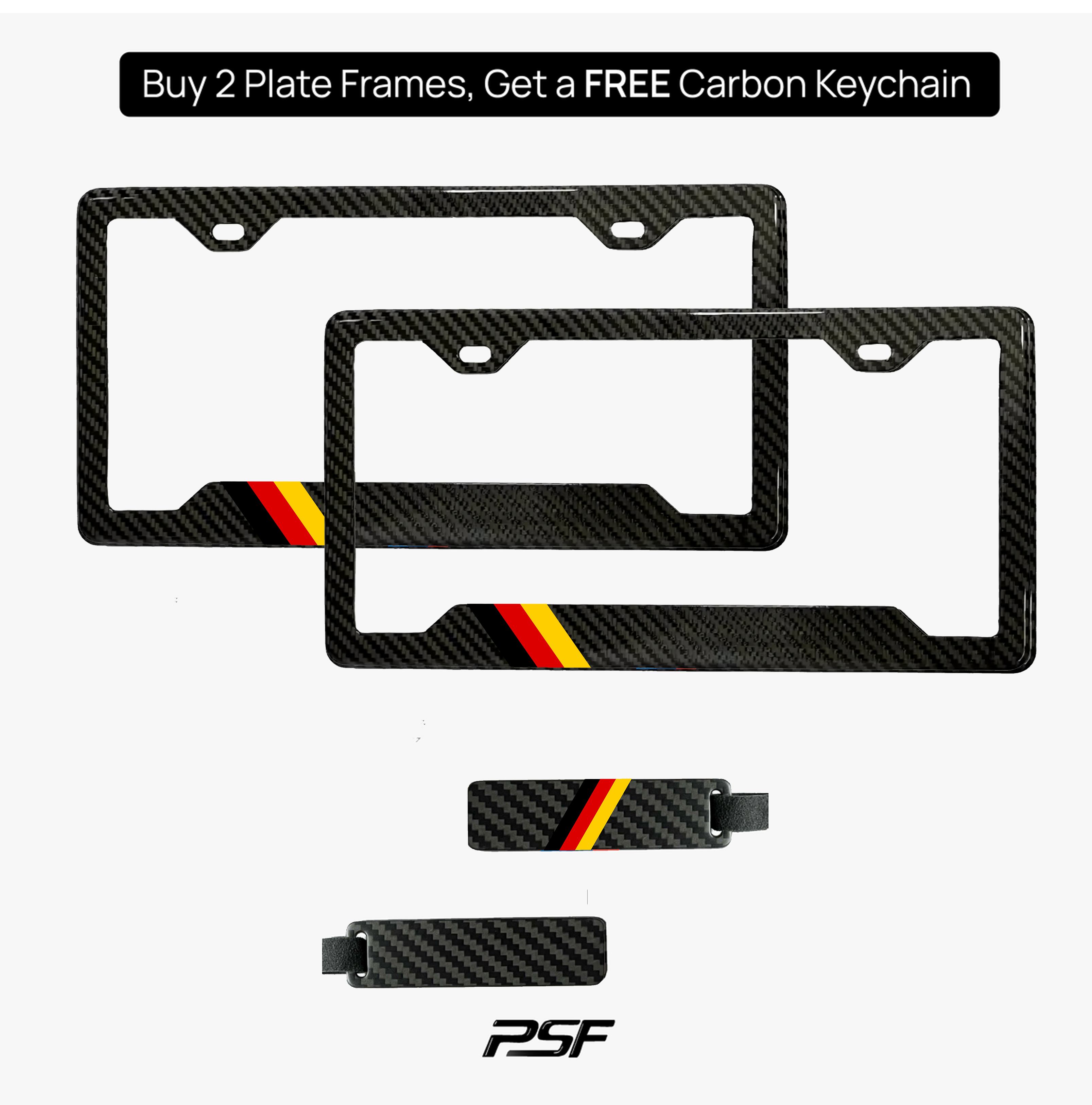 German Flag Plate Frame