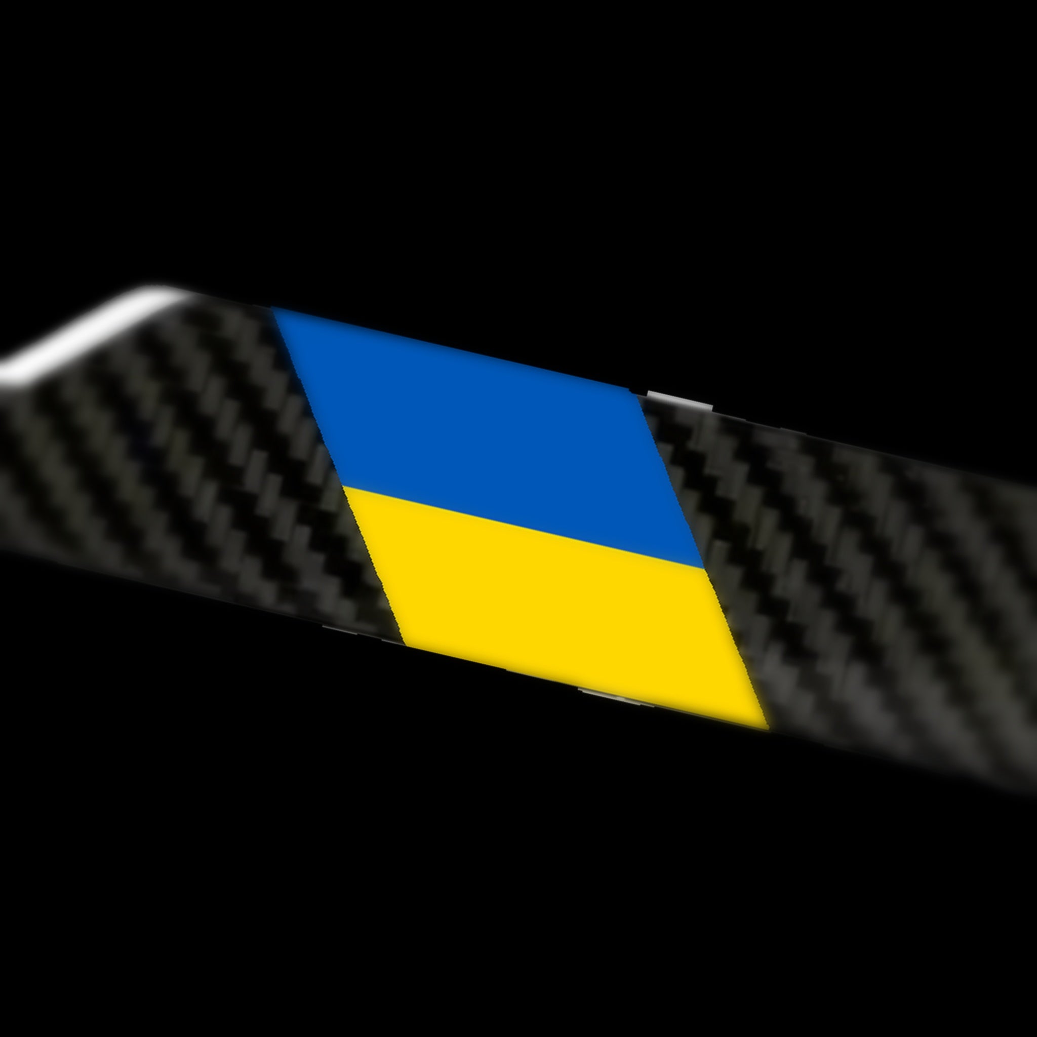 Ukraine Flag Carbon Fiber License Plate Frame
