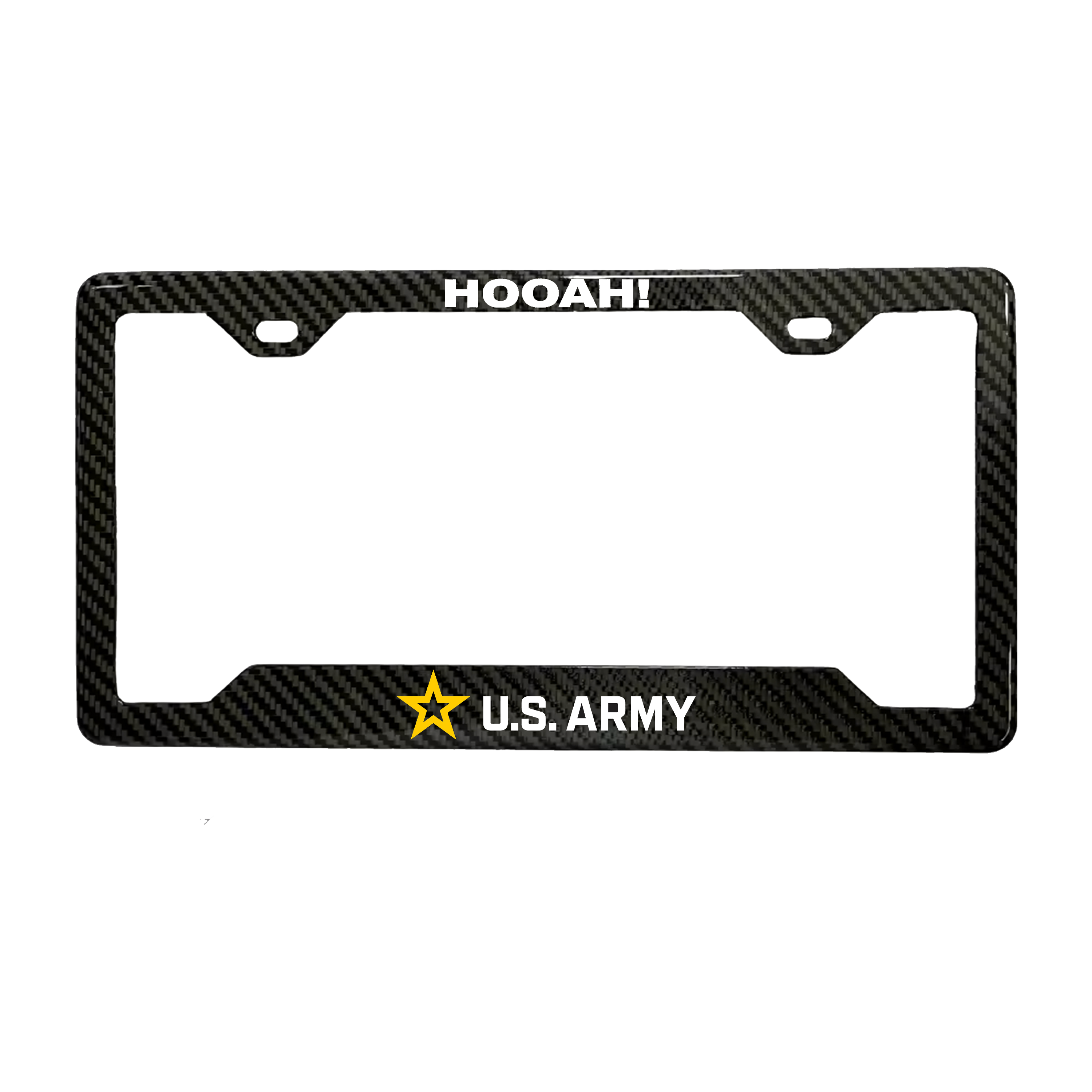 Army Carbon Fiber License Plate Frame