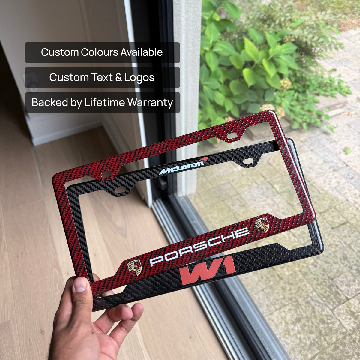 Custom Carbon Fiber License Plate Frame | PSF Carbon