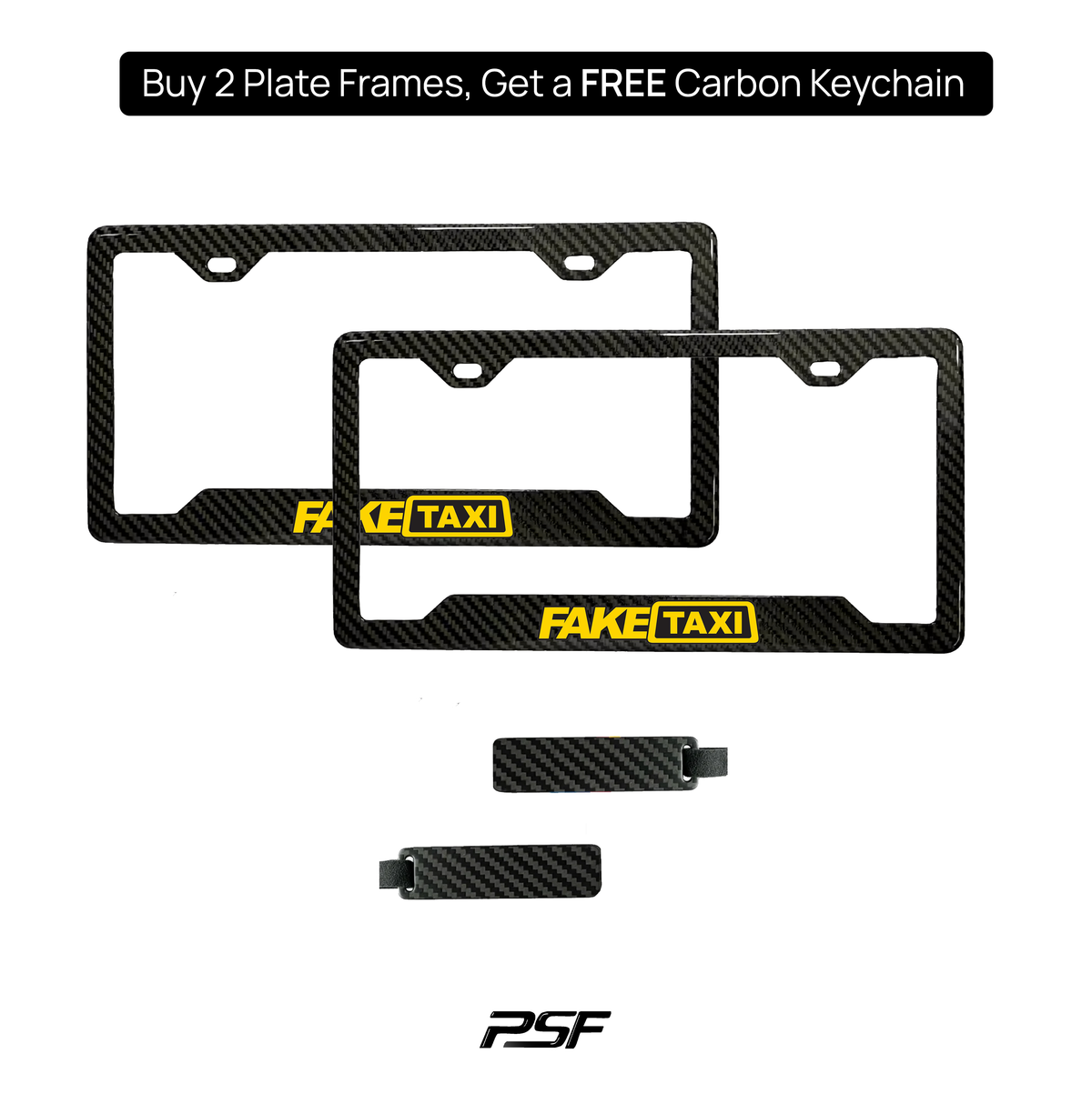 Puerto Rico carbon fiber plate frame close-up