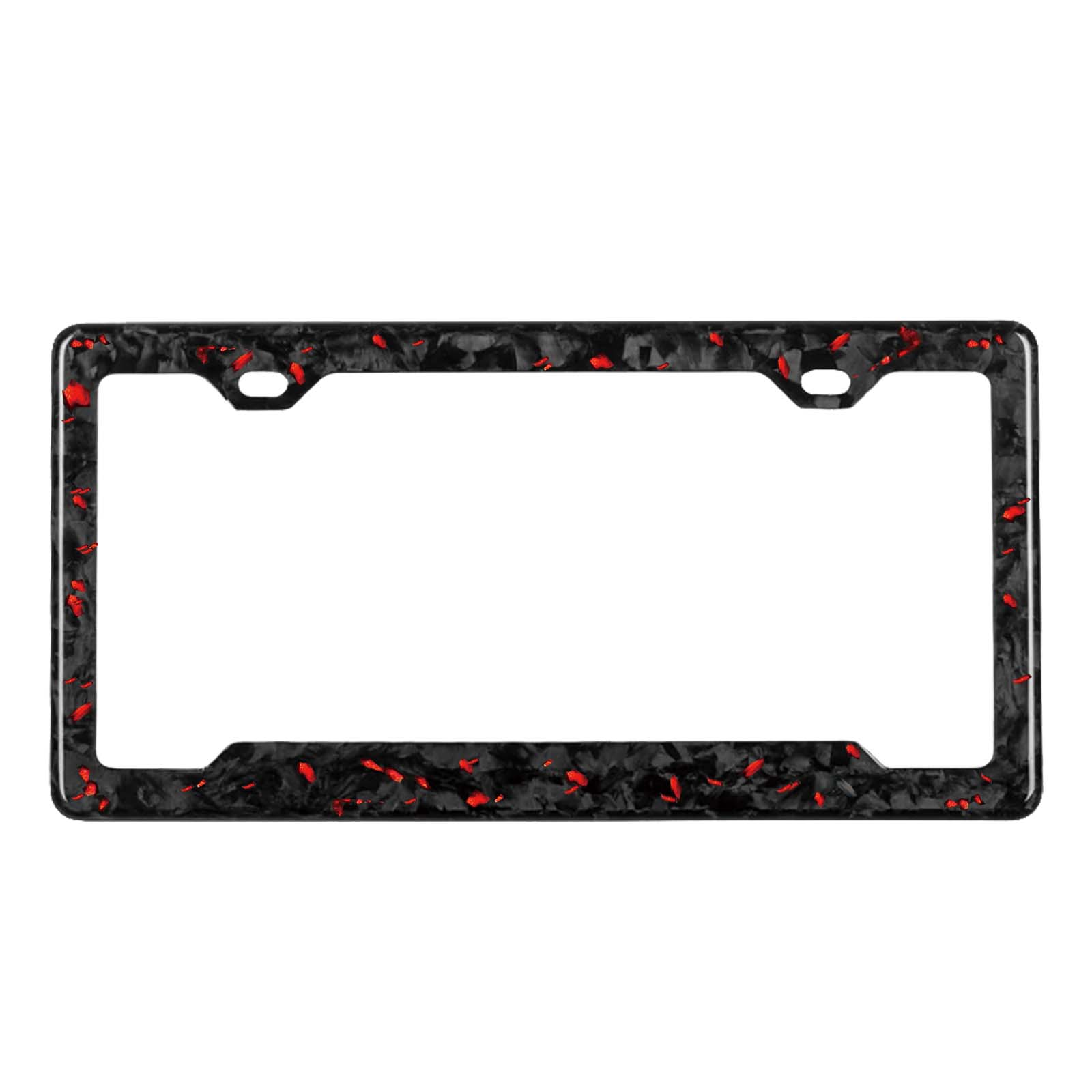 Puerto Rico carbon fiber plate frame on the car